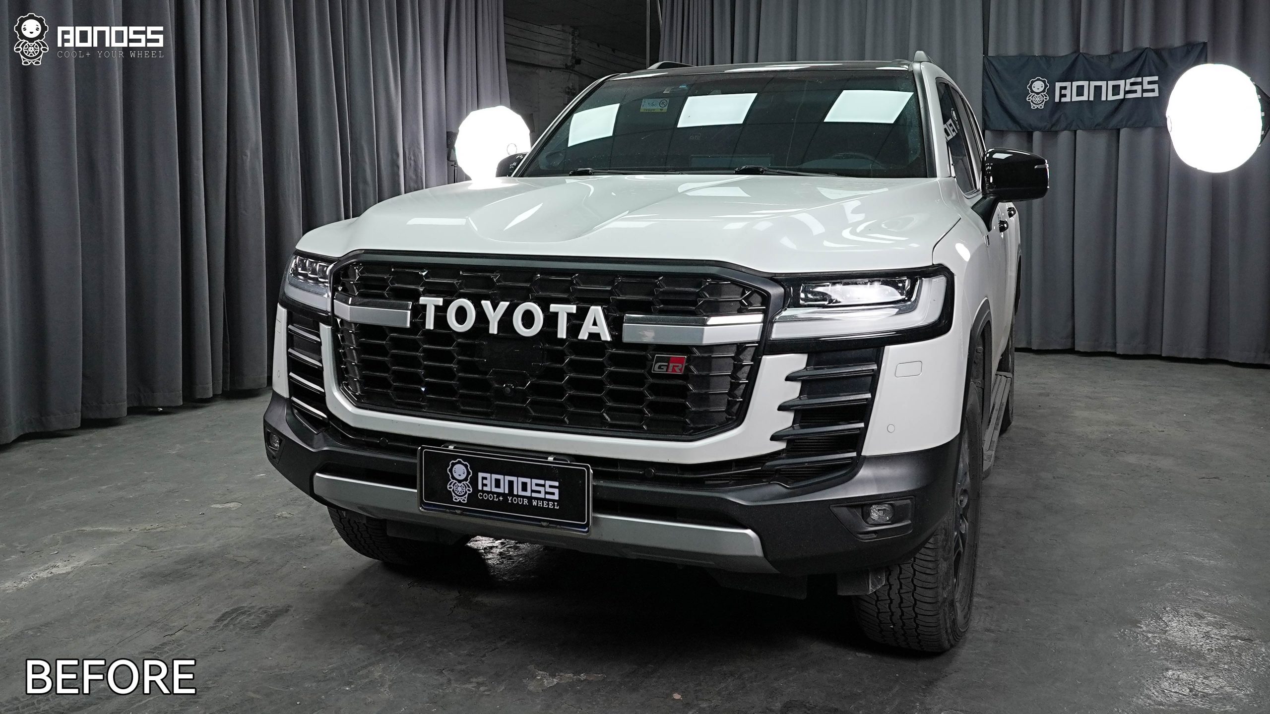 BONOSS Forged Active Cooling 2022 Toyota Land Cruiser 300 Series Wheel Spacers Front 25mm Rear 30mm Before and After (17)