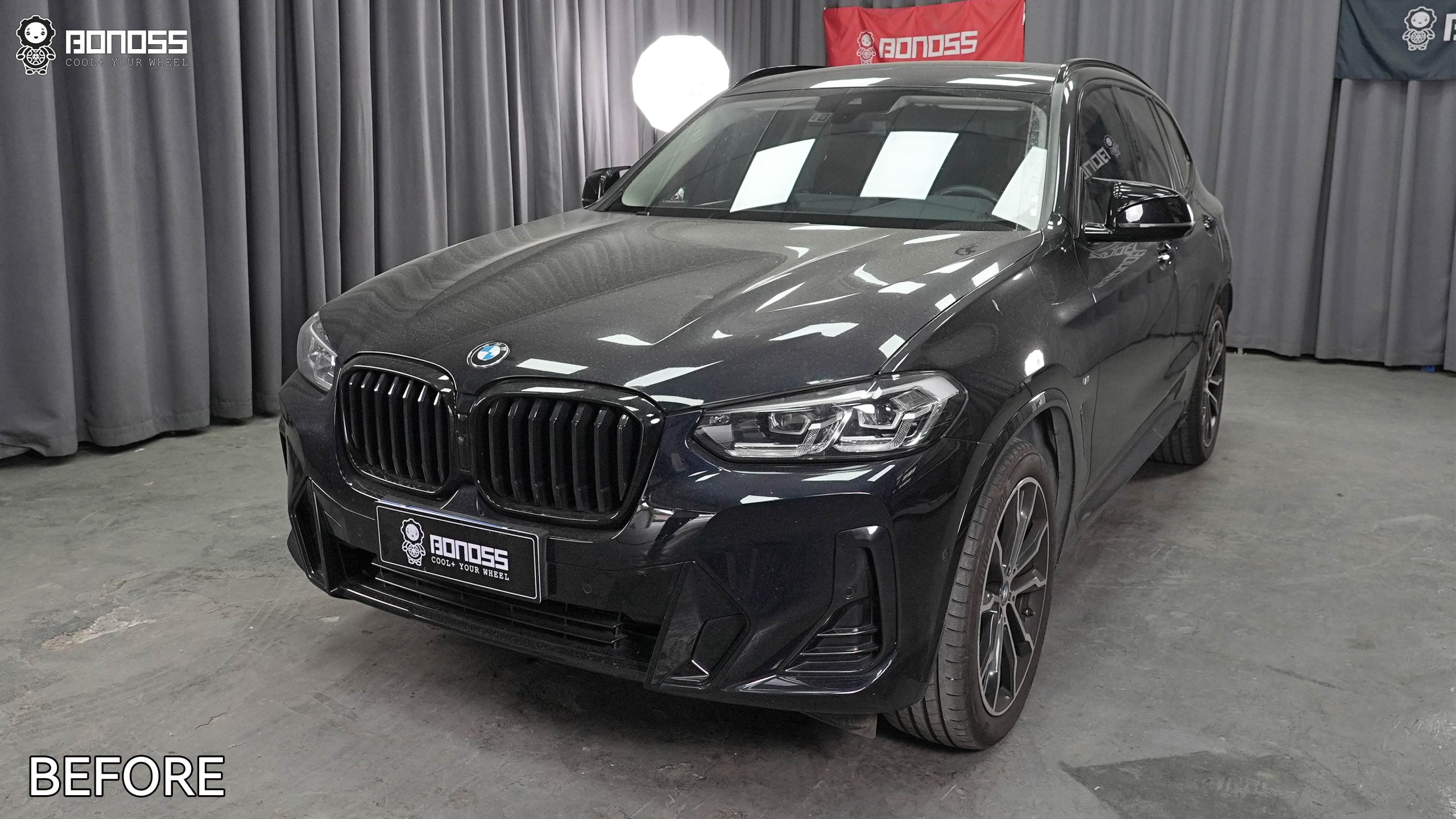 BONOSS Forged Active Cooling 2023 BMW X3 Wheel Spacers Front 25mm Rear 25mm Before and After (6)