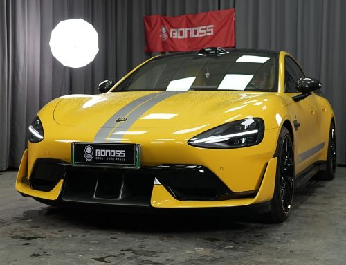 BONOSS Forged Active Cooling 2025 Xiaomi SU7 Ultra Wheel Spacers Front 15mm Rear 15mm Before and After