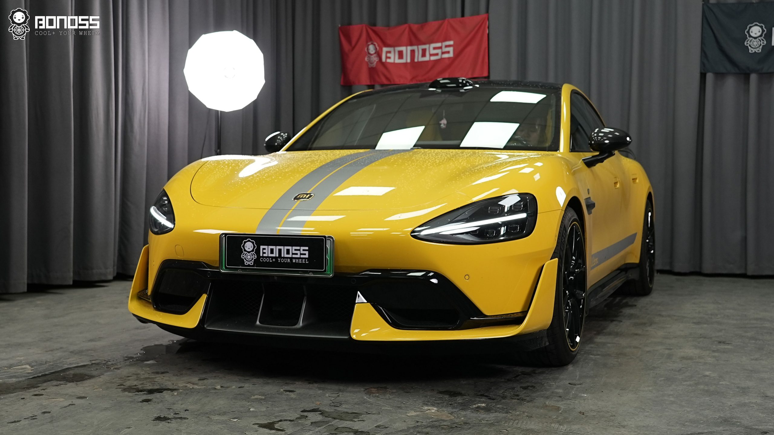 BONOSS Forged Active Cooling 2025 Xiaomi SU7 Ultra Wheel Spacers Front 15mm Rear 15mm Before and After (2)