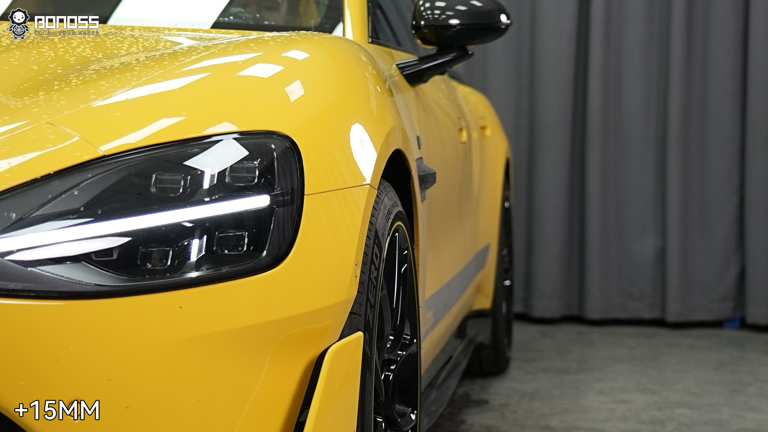 BONOSS Forged Active Cooling 2025 Xiaomi SU7 Ultra Wheel Spacers Front 15mm Rear 15mm Before and After (3)