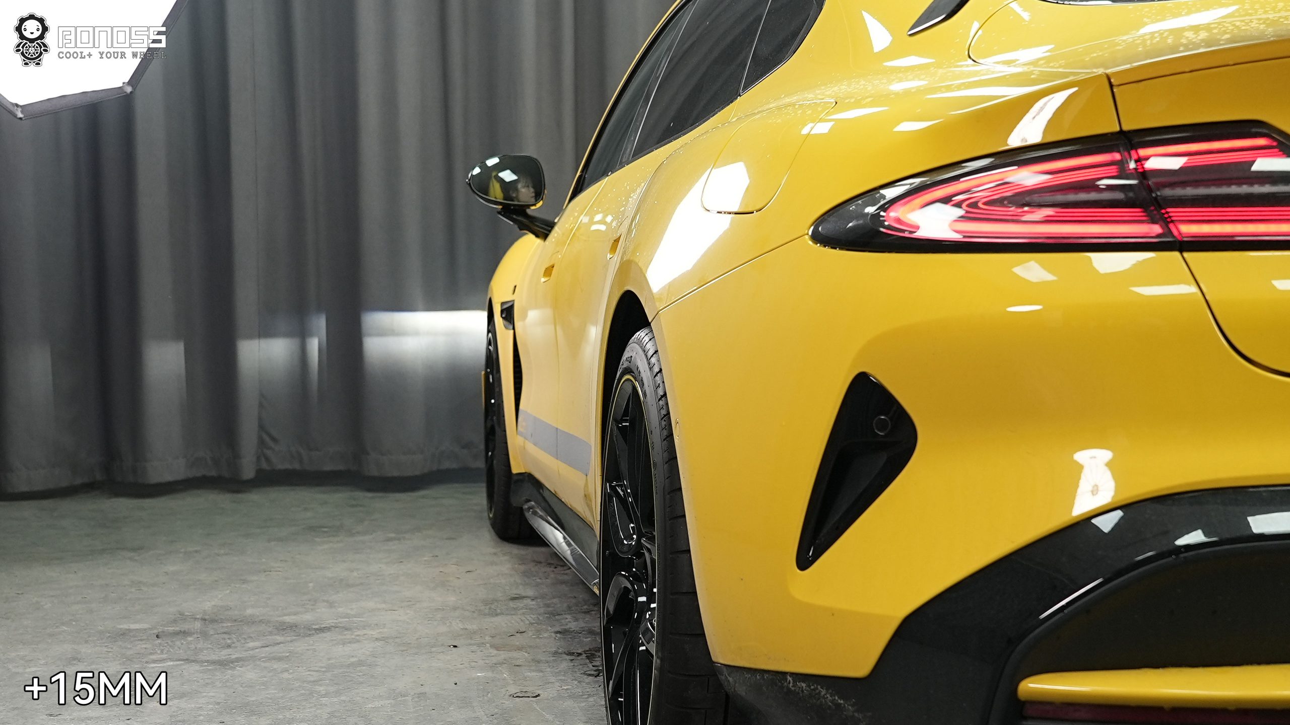 BONOSS Forged Active Cooling 2025 Xiaomi SU7 Ultra Wheel Spacers Front 15mm Rear 15mm Before and After (5)