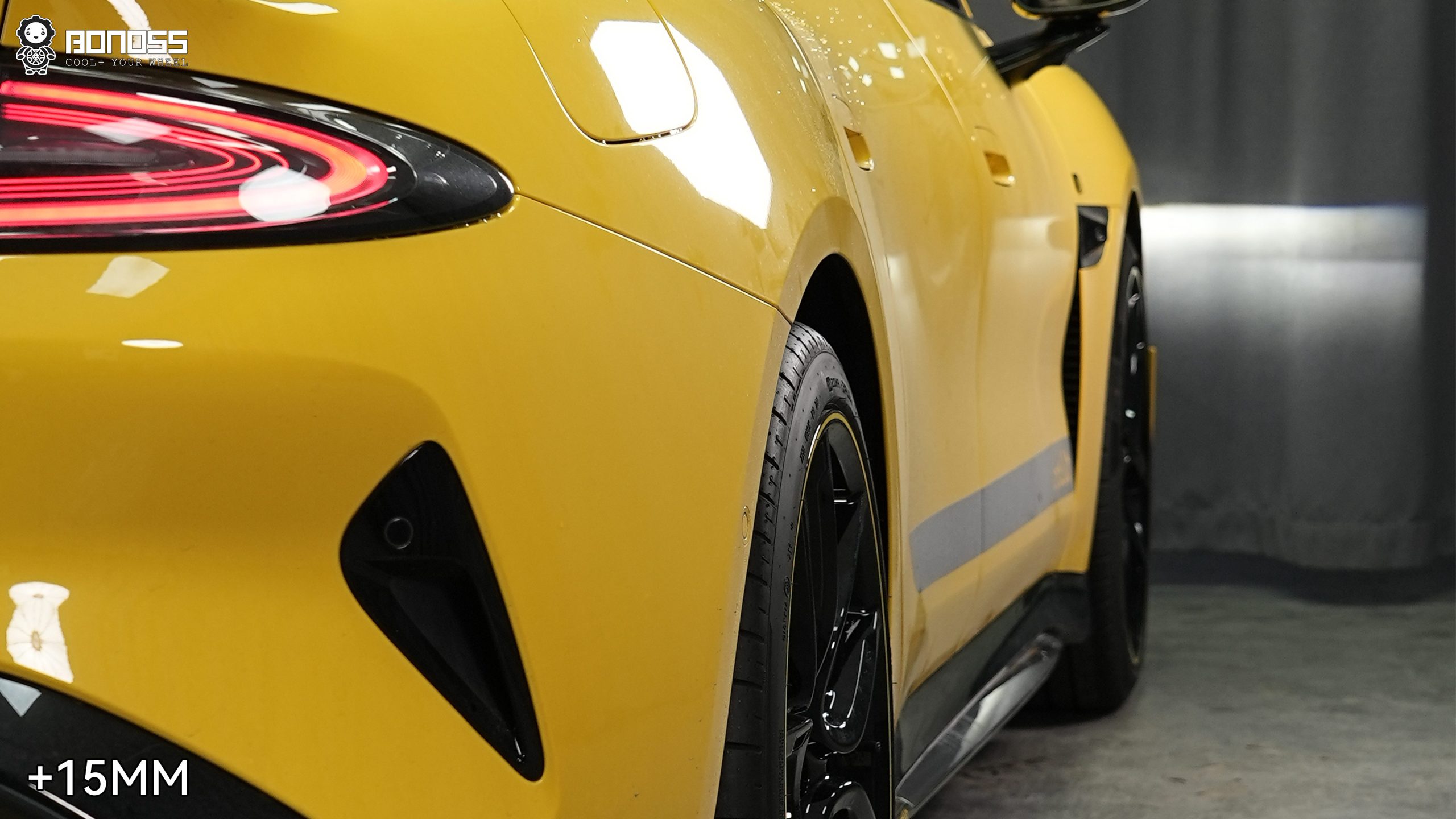 BONOSS Forged Active Cooling 2025 Xiaomi SU7 Ultra Wheel Spacers Front 15mm Rear 15mm Before and After (6)