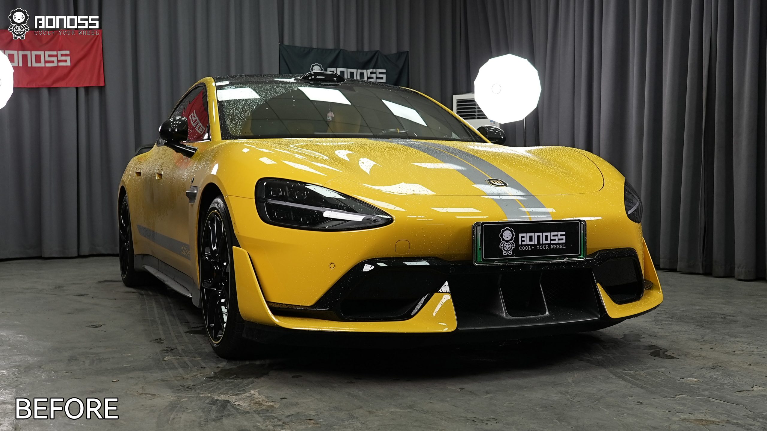 BONOSS Forged Active Cooling 2025 Xiaomi SU7 Ultra Wheel Spacers Front 15mm Rear 15mm Before and After (7)