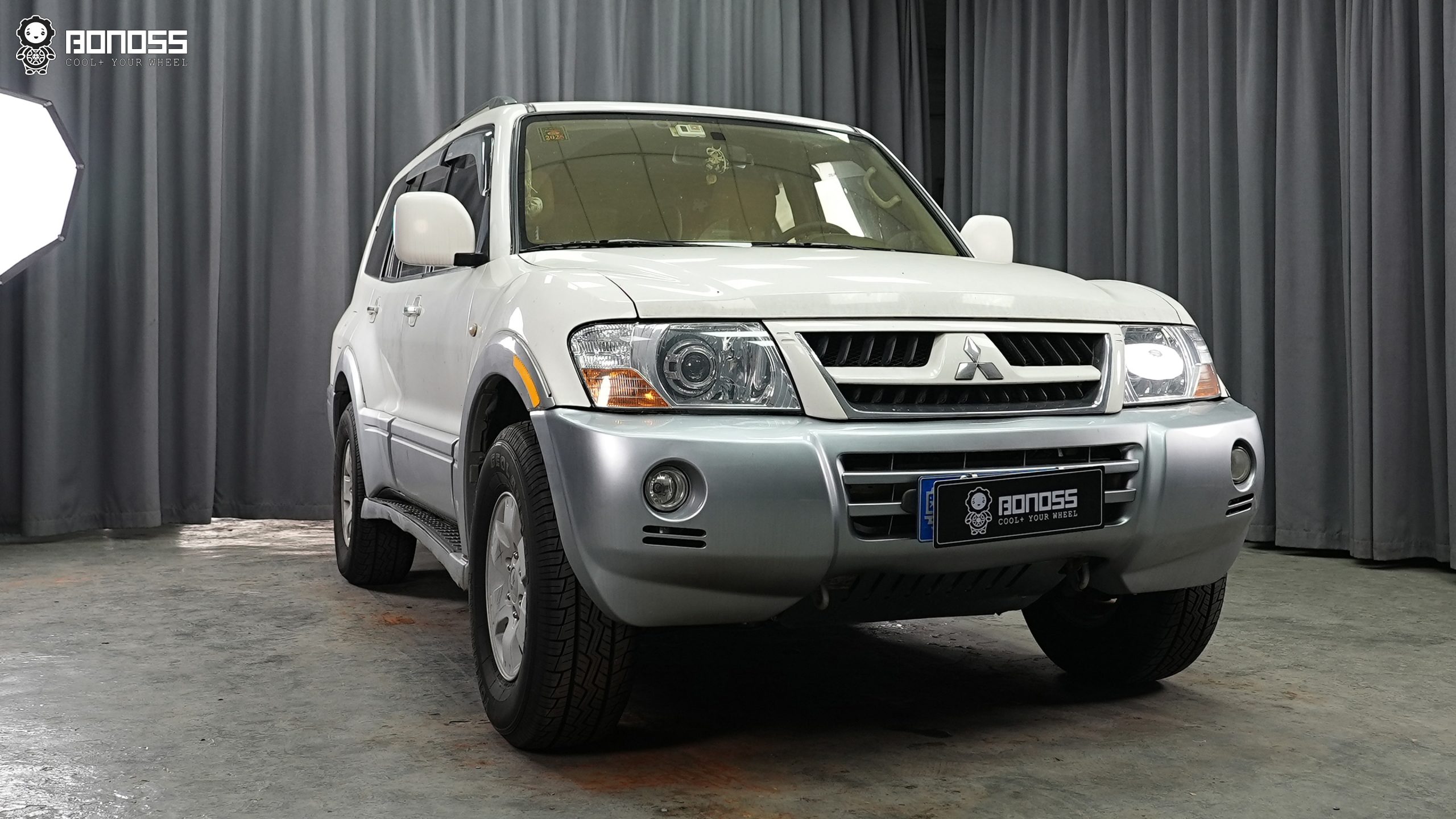 BONOSS Forged Active Cooling Mitsubishi Pajero Wheel Spacers Front 30mm Rear 35mm Before and After (1)