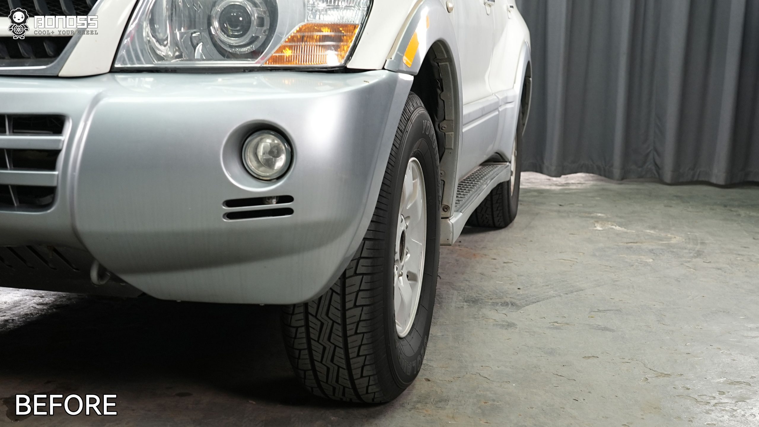 BONOSS Forged Active Cooling Mitsubishi Pajero Wheel Spacers Front 30mm Rear 35mm Before and After (7)