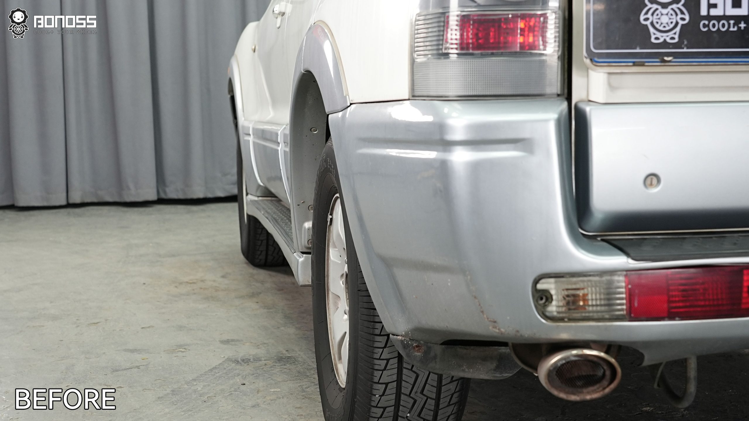 BONOSS Forged Active Cooling Mitsubishi Pajero Wheel Spacers Front 30mm Rear 35mm Before and After (9)