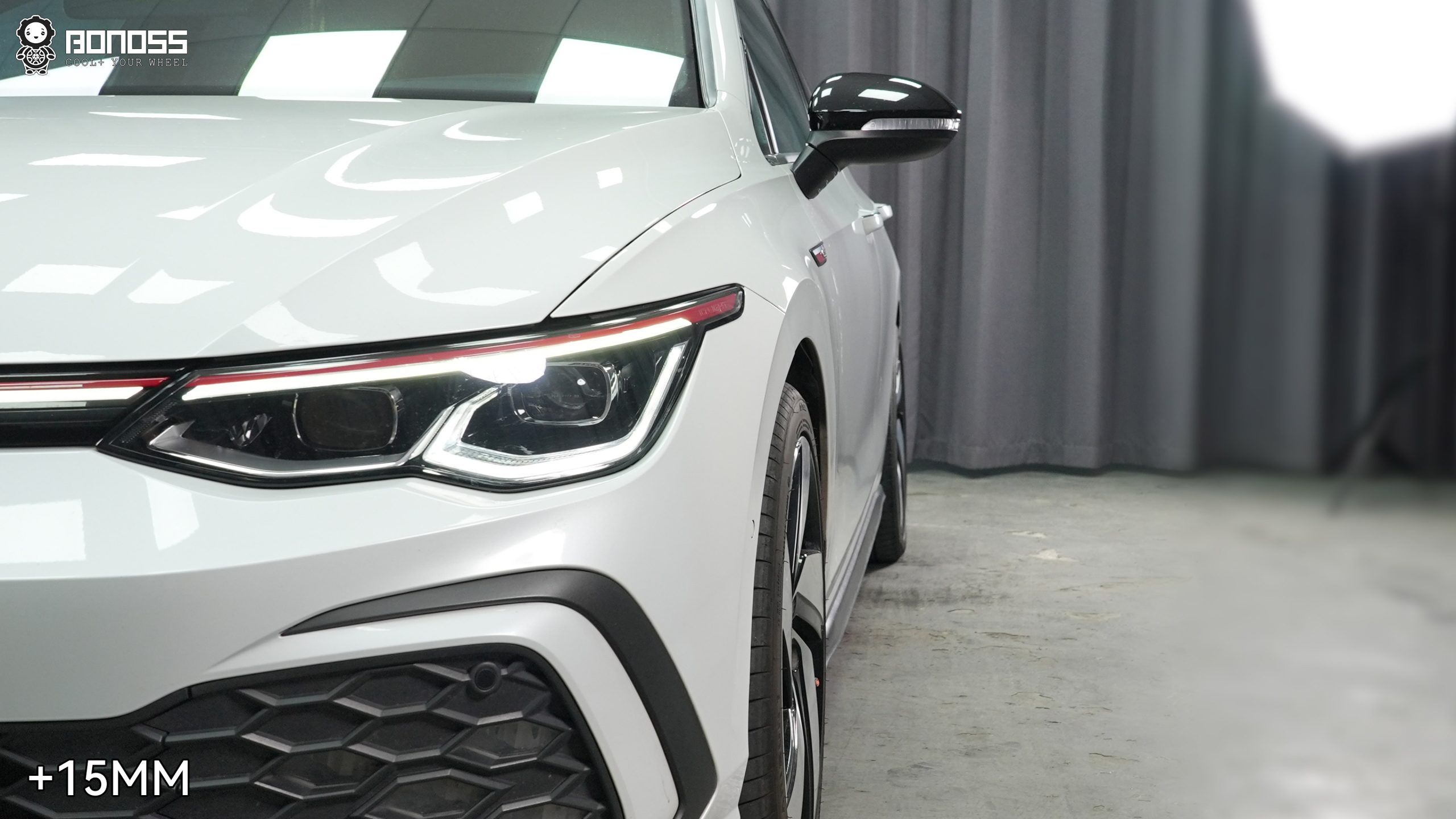 BONOSS Forged Lightweight Plus 2021 Volkswagen Golf Wheel Spacers Front 15mm Rear 20mm Before and After (2)