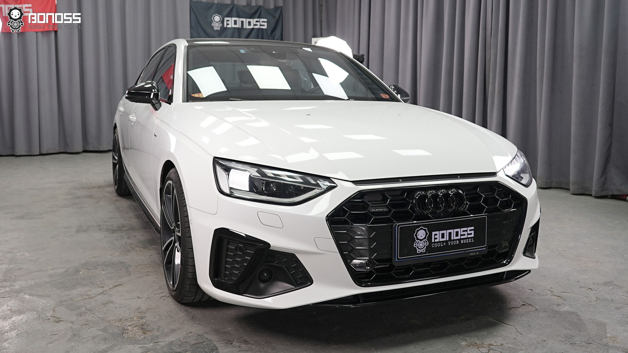 BONOSS Forged Lightweight Plus 2023 Audi A4 Wheel Spacers Front 12mm Rear 15mm Before and After (1)