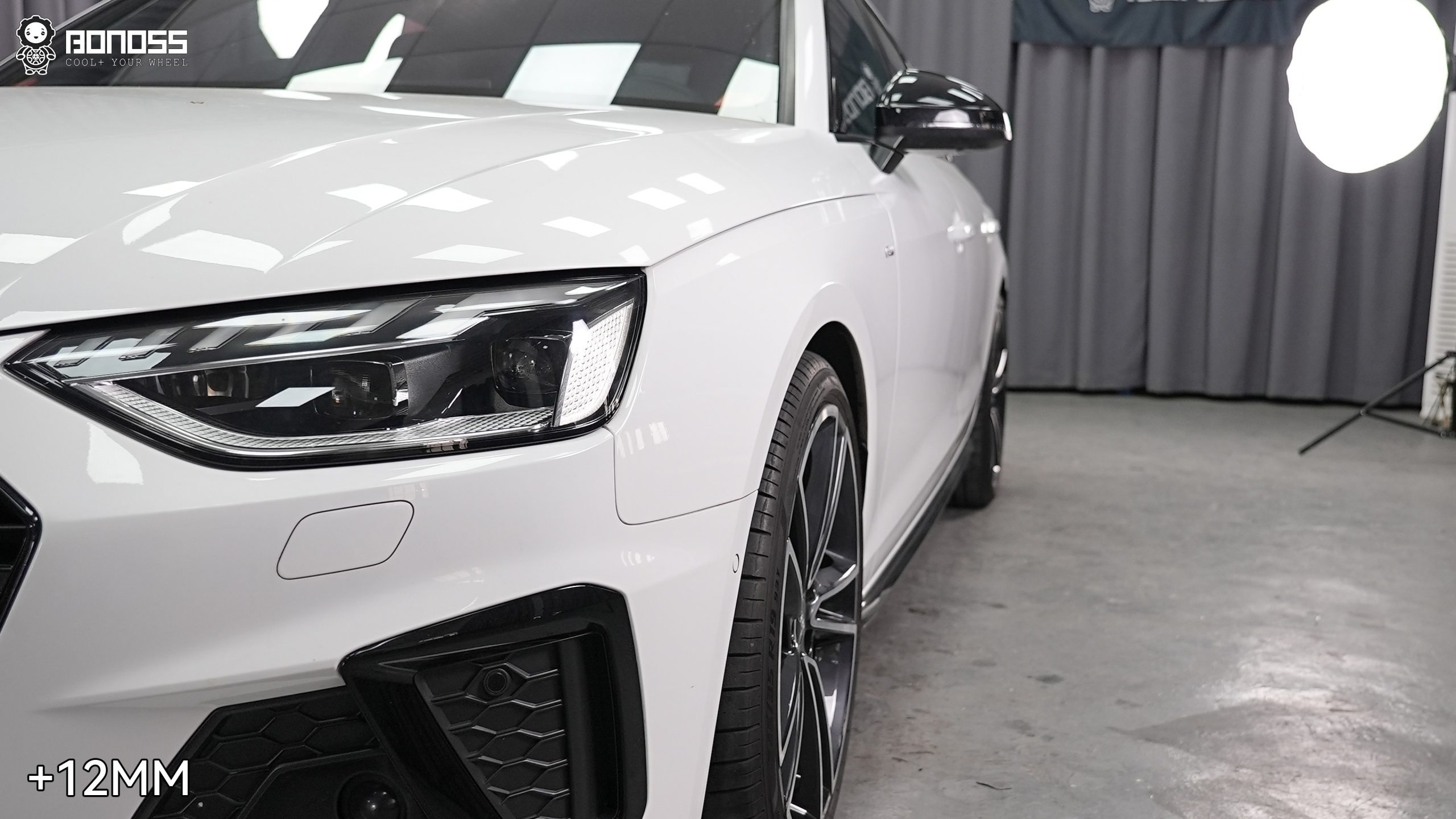 BONOSS Forged Lightweight Plus 2023 Audi A4 Wheel Spacers Front 12mm Rear 15mm Before and After (2)