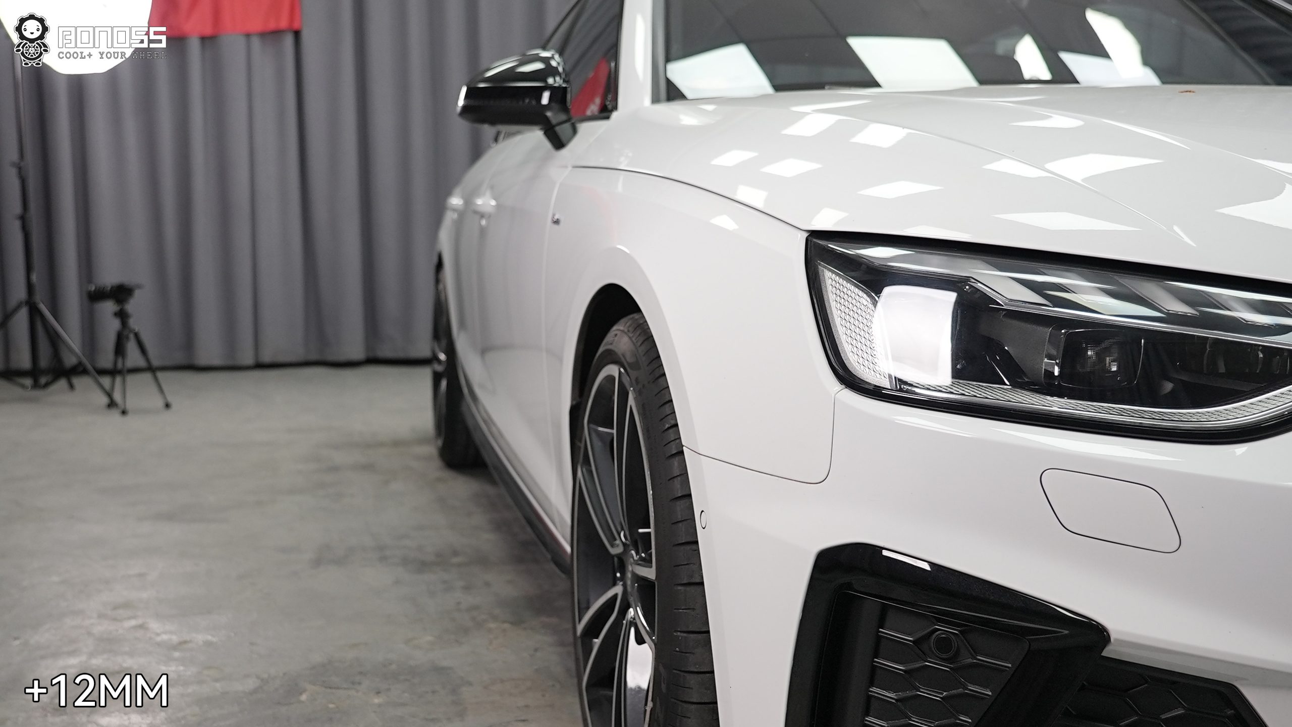 BONOSS Forged Lightweight Plus 2023 Audi A4 Wheel Spacers Front 12mm Rear 15mm Before and After (3)