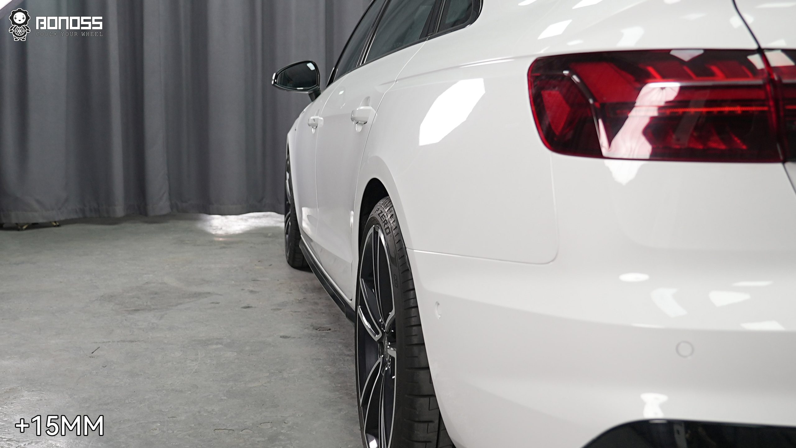 BONOSS Forged Lightweight Plus 2023 Audi A4 Wheel Spacers Front 12mm Rear 15mm Before and After (4)