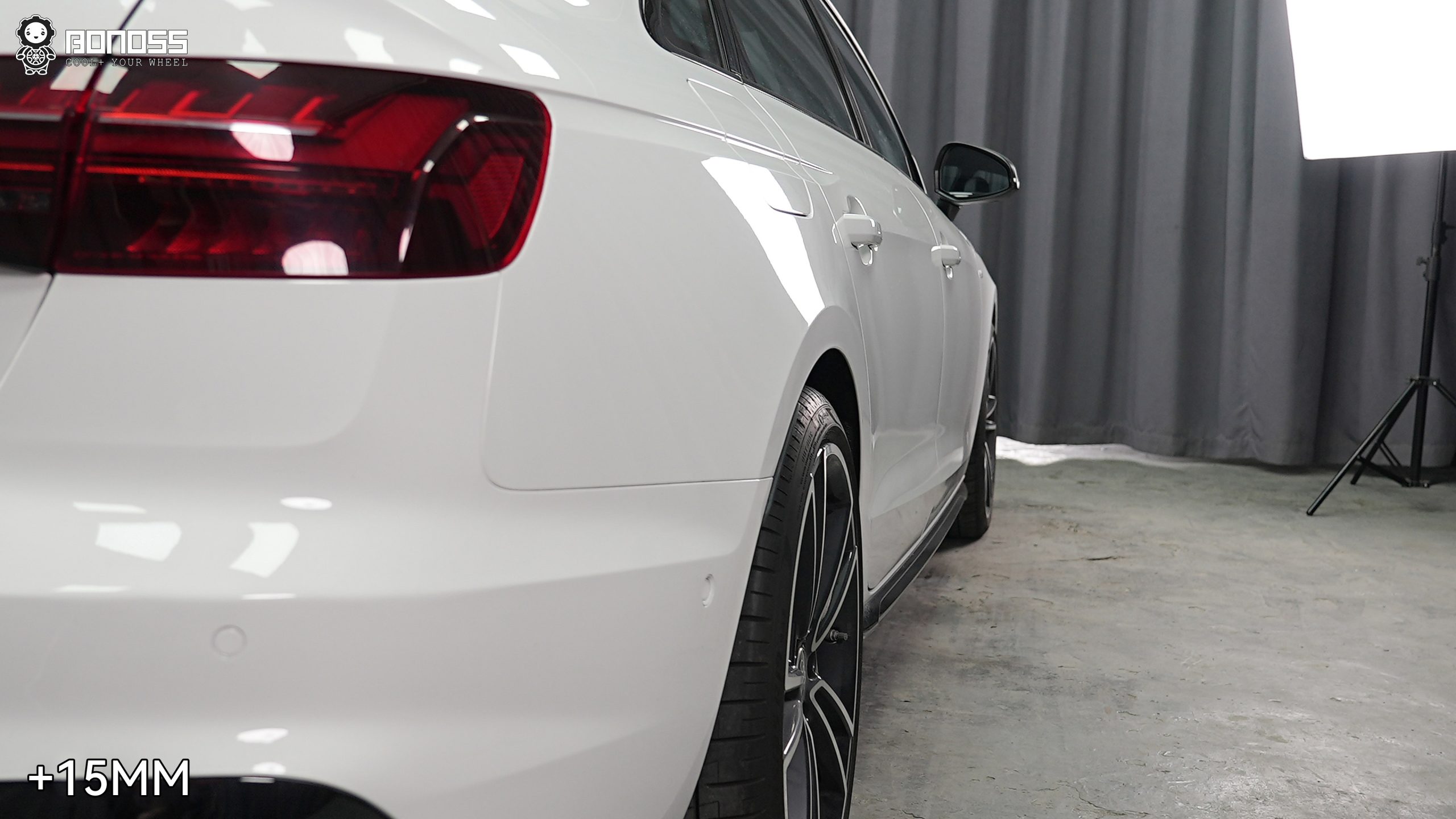 BONOSS Forged Lightweight Plus 2023 Audi A4 Wheel Spacers Front 12mm Rear 15mm Before and After (5)