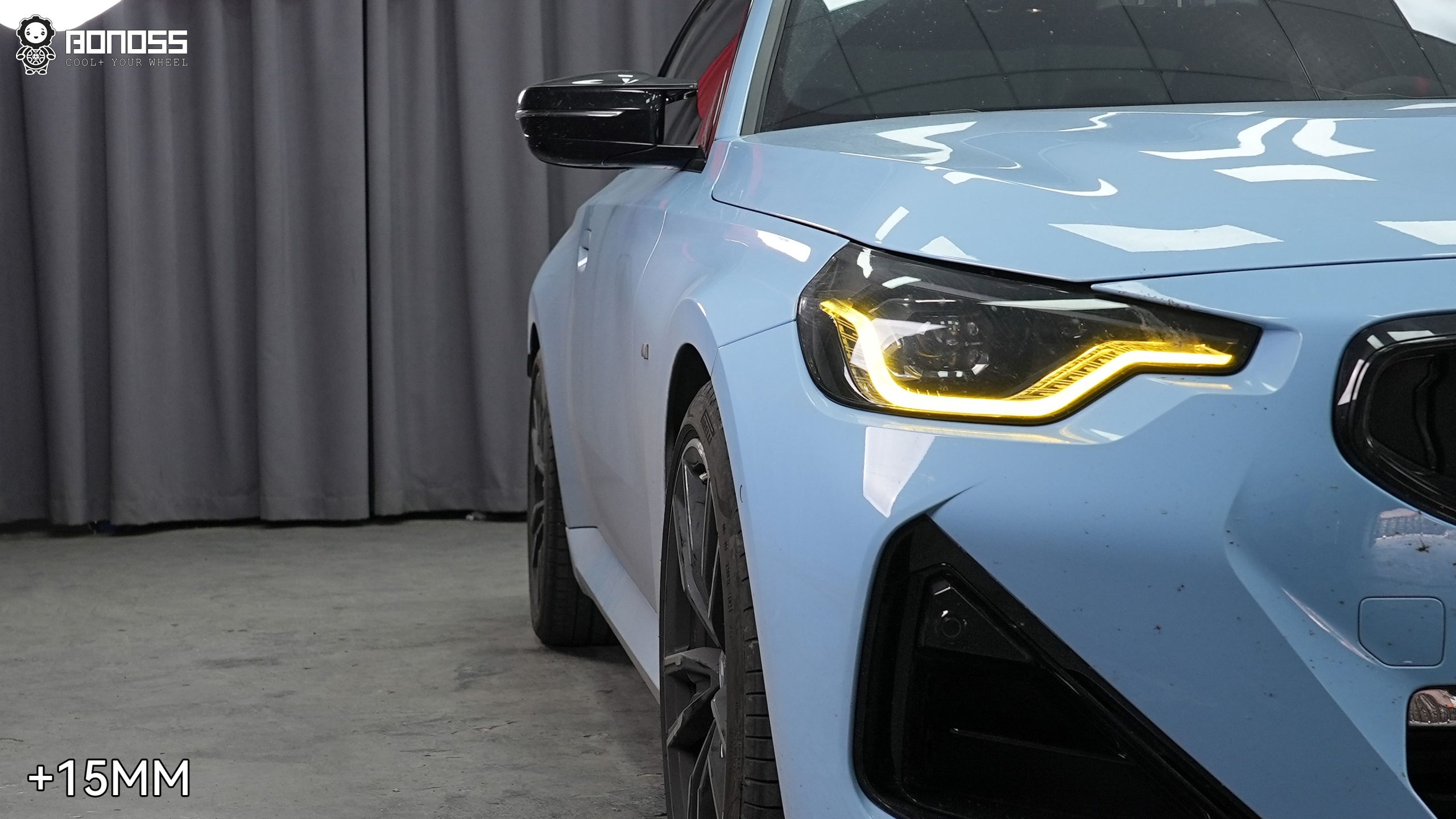 BONOSS Forged Lightweight Plus 2024 BMW M2 Wheel Spacers Front 15mm Rear 12mm Before and After (2)