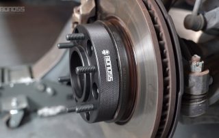 Best 2017 Toyota Tacoma Wheel Spacers Steel vs. Aluminum BONOSS Forged Active Cooling Adapters Hubcentric Spacers Pros Before and After Example (2)