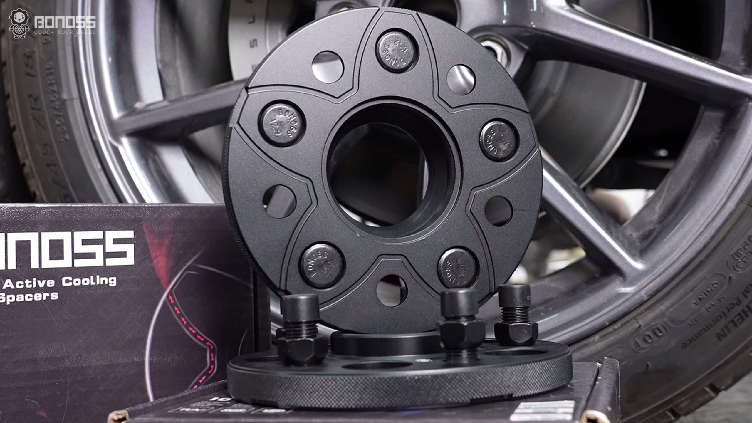 Lug Nut Spacers A Step-by-Step Installation Guide BONOSS Forged Active Cooling Adapters Hubcentric Spacers Pros Before and After Example (2)