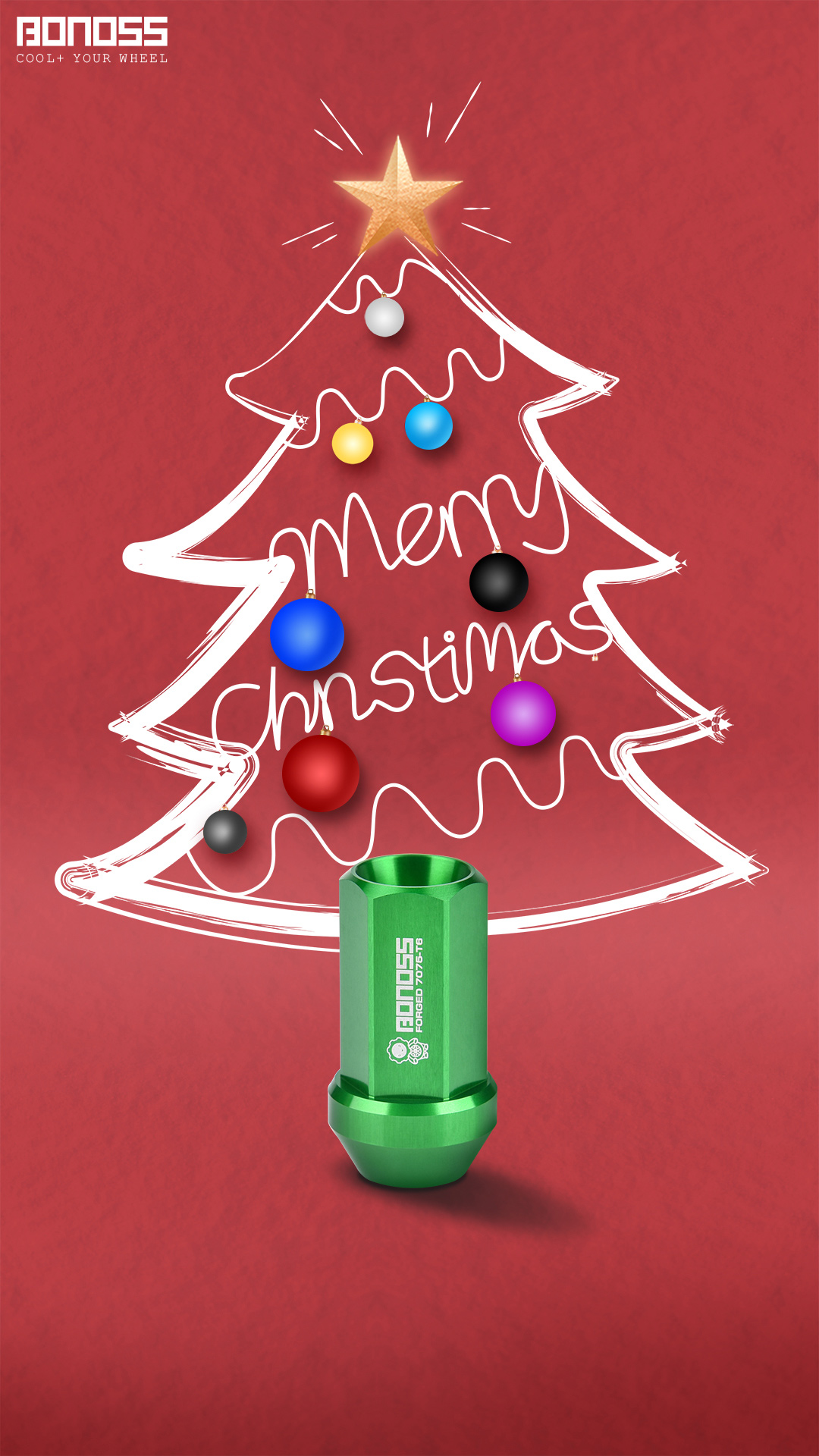 Merry Christmas 2025 BONOSS Wheel Spacers for Car Style Decorations Ideas BONOSS Wheel Spacers Wheel Nuts