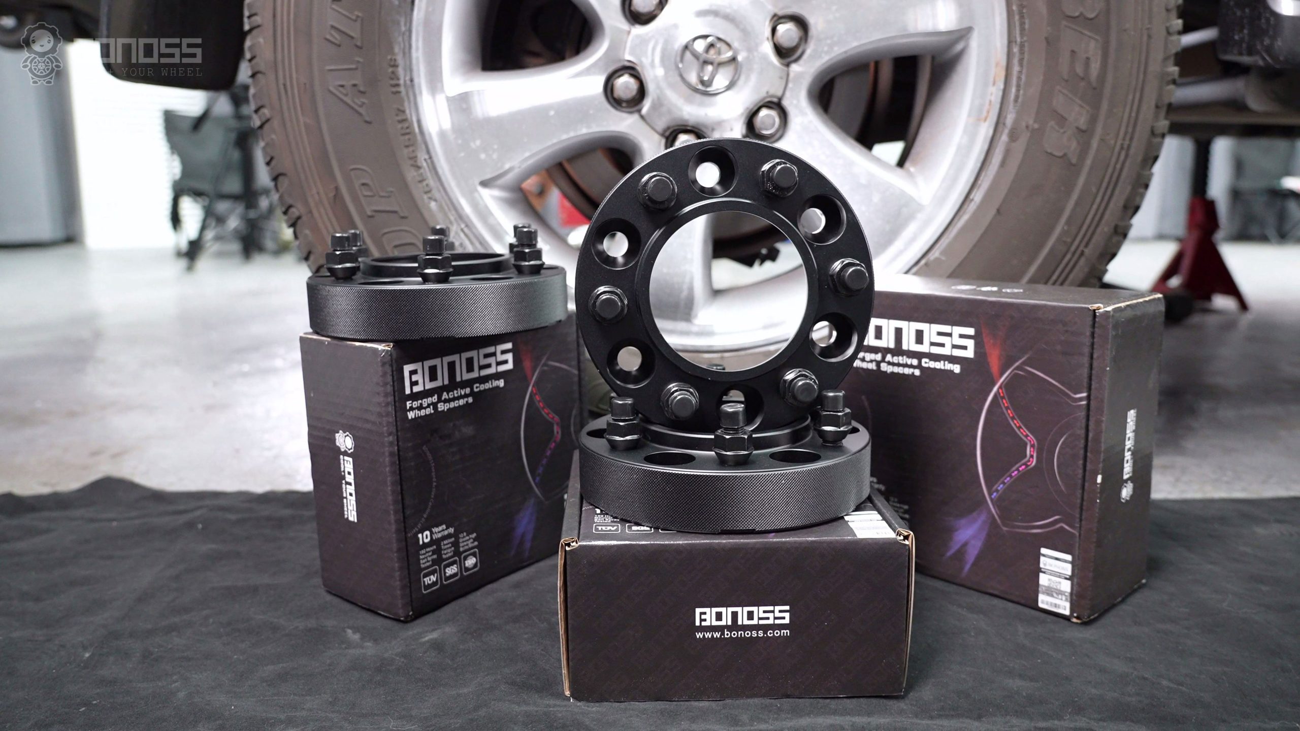 Tacoma Spacers A Safe Install Guide (Offset & Torque Specs) BONOSS Forged Active Cooling Adapters Hubcentric Spacers Pros Before and After Example (3)