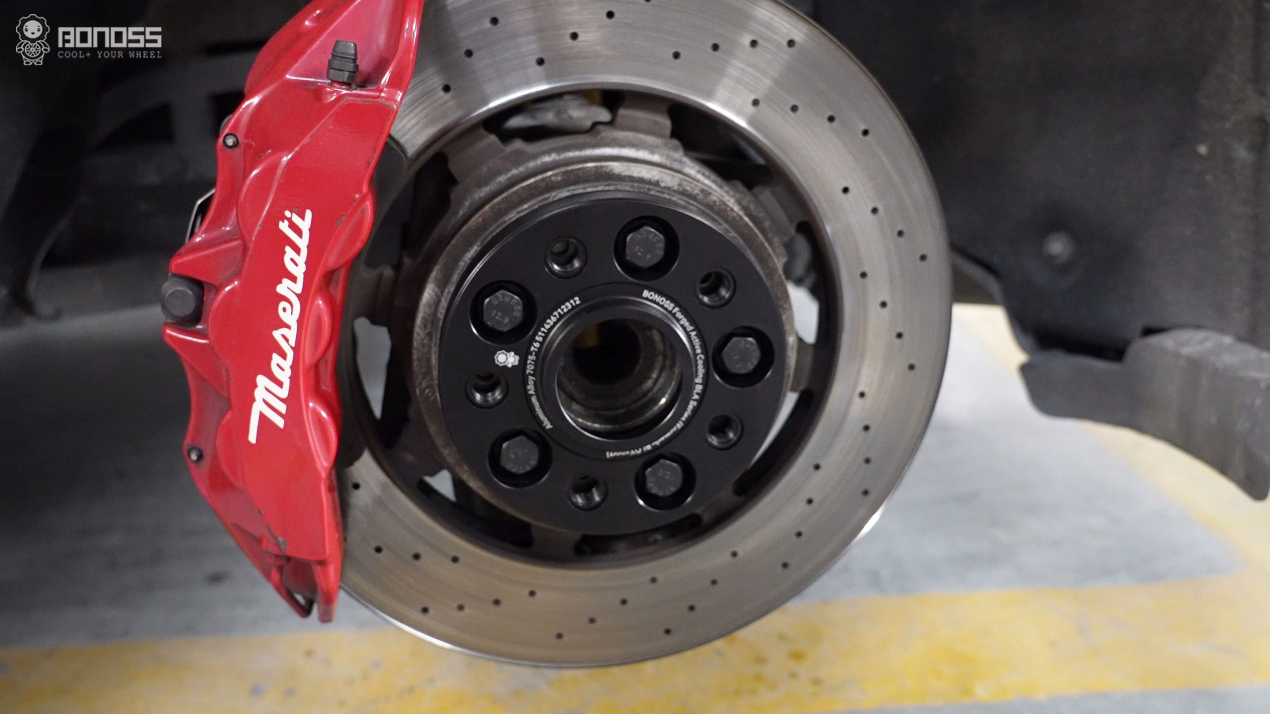 Are Maserati Granturismo Wheel Spacers Worth It Honest Pros & Cons List BONOSS Forged Active Cooling Adapters Hubcentric Spacers Pros Before and After Example (2)