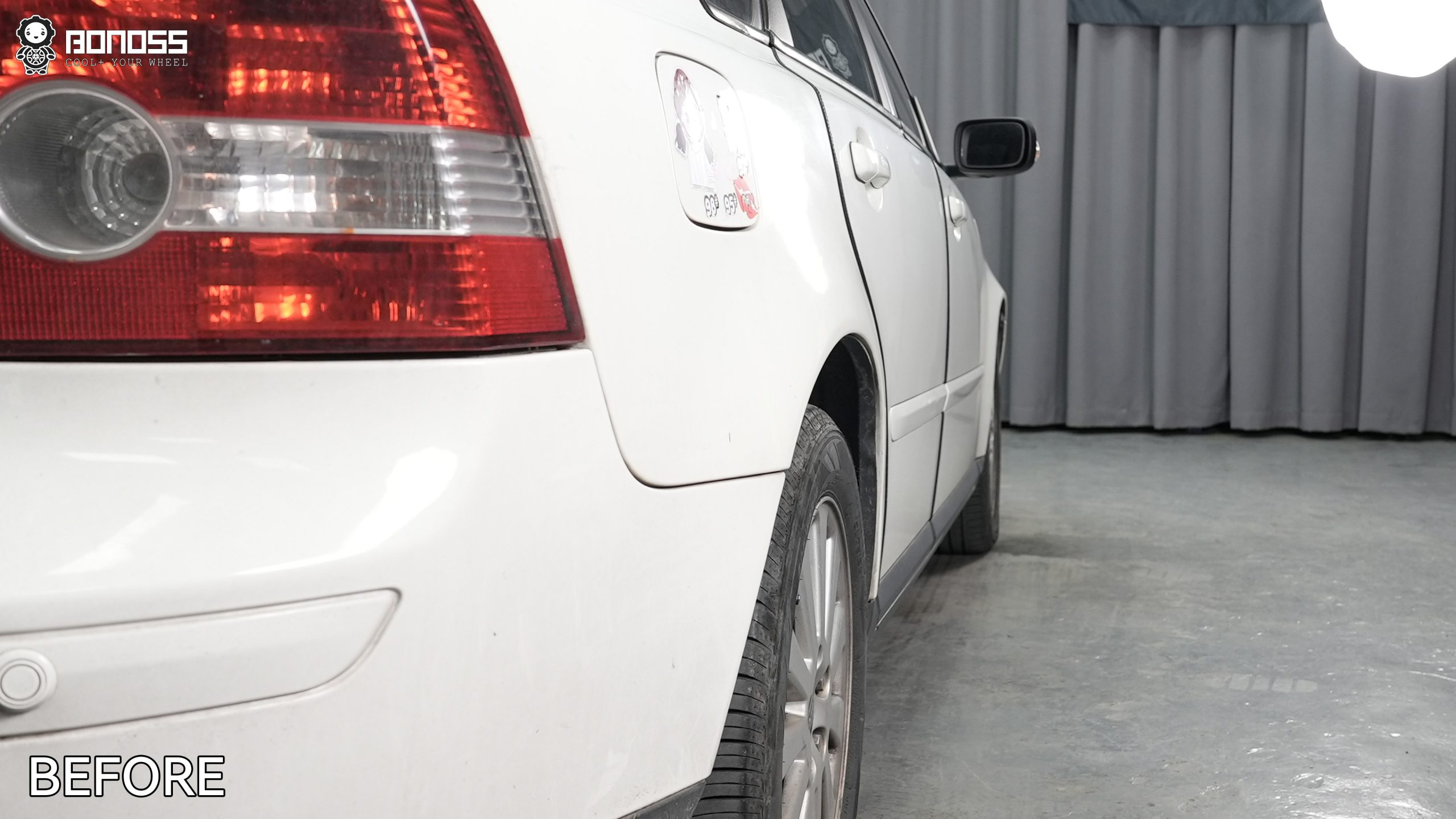 BONOSS Forged Active Cooling 2006 Volvo S40 Wheel Spacers Front 20mm Rear 20mm Before and After (11)