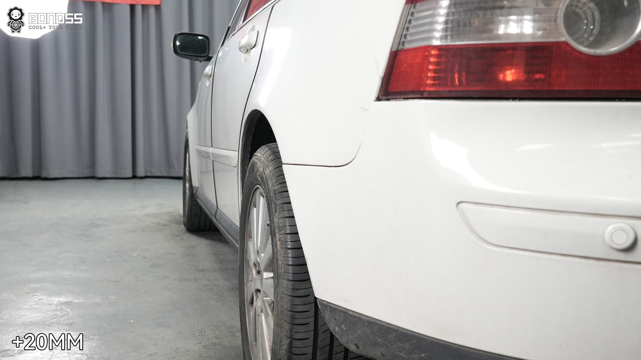 BONOSS Forged Active Cooling 2006 Volvo S40 Wheel Spacers Front 20mm Rear 20mm Before and After (5)