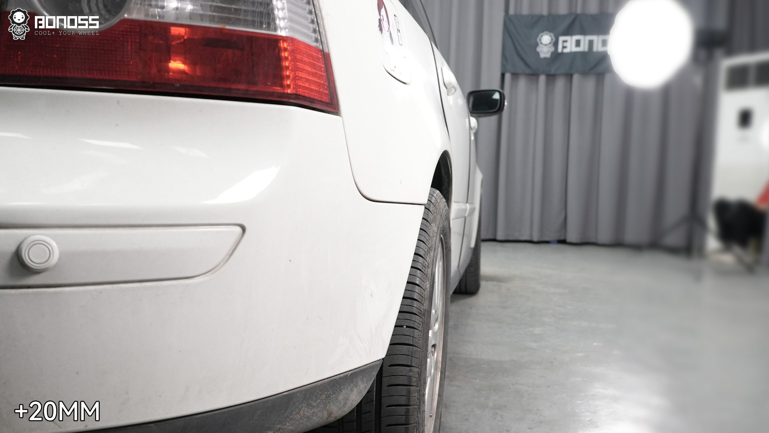 BONOSS Forged Active Cooling 2006 Volvo S40 Wheel Spacers Front 20mm Rear 20mm Before and After (6)