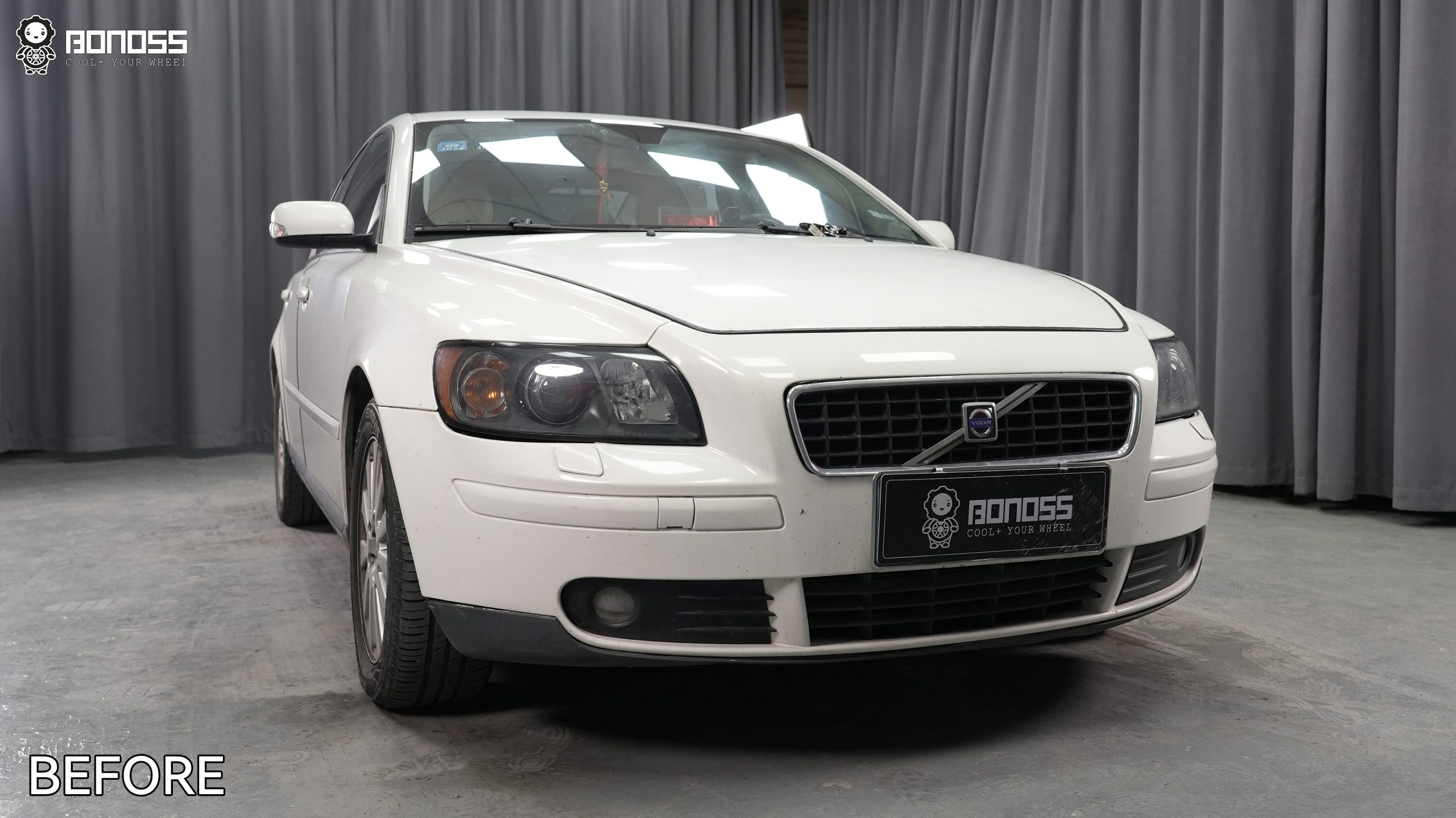 BONOSS Forged Active Cooling 2006 Volvo S40 Wheel Spacers Front 20mm Rear 20mm Before and After (7)