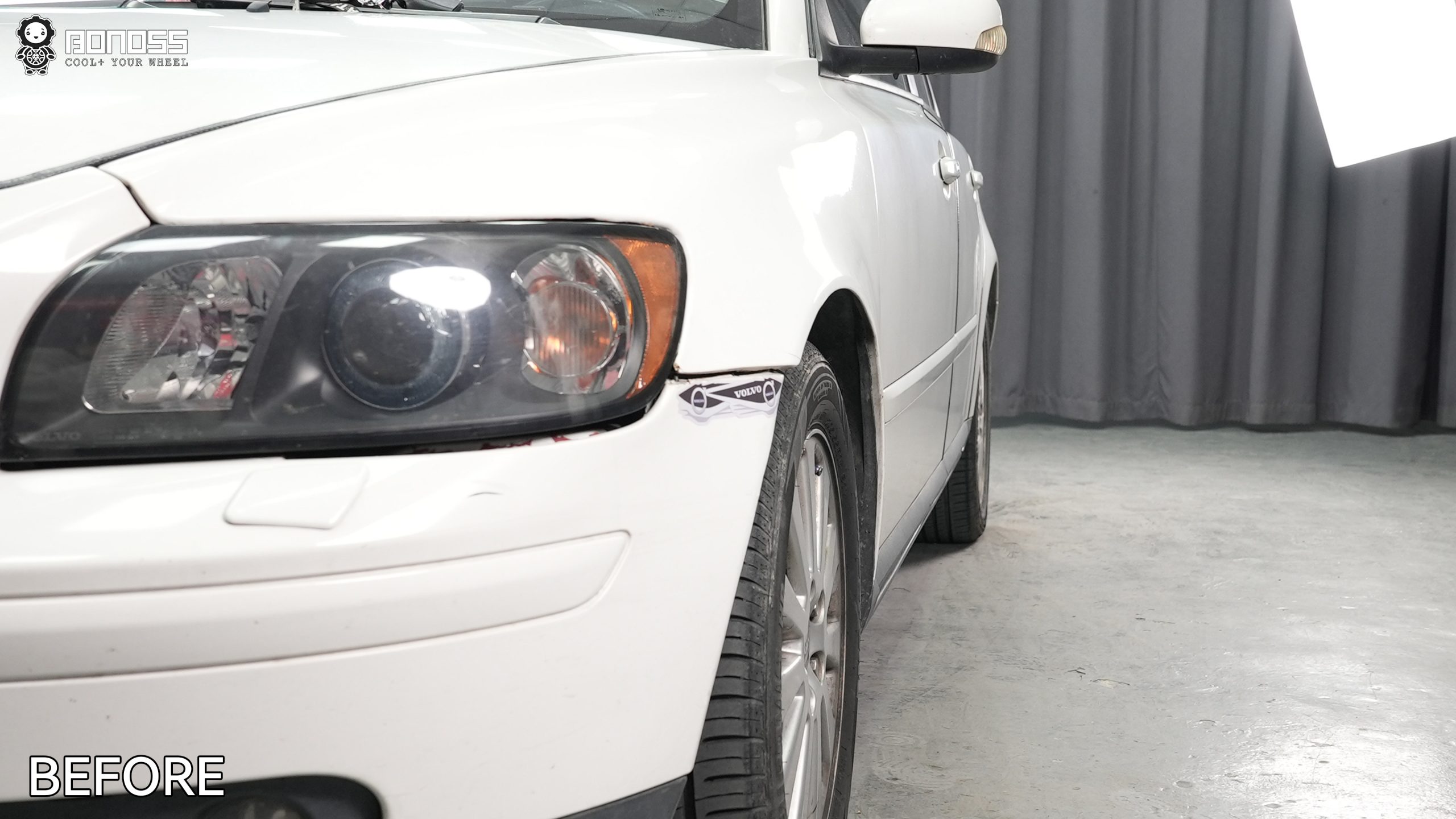 BONOSS Forged Active Cooling 2006 Volvo S40 Wheel Spacers Front 20mm Rear 20mm Before and After (8)