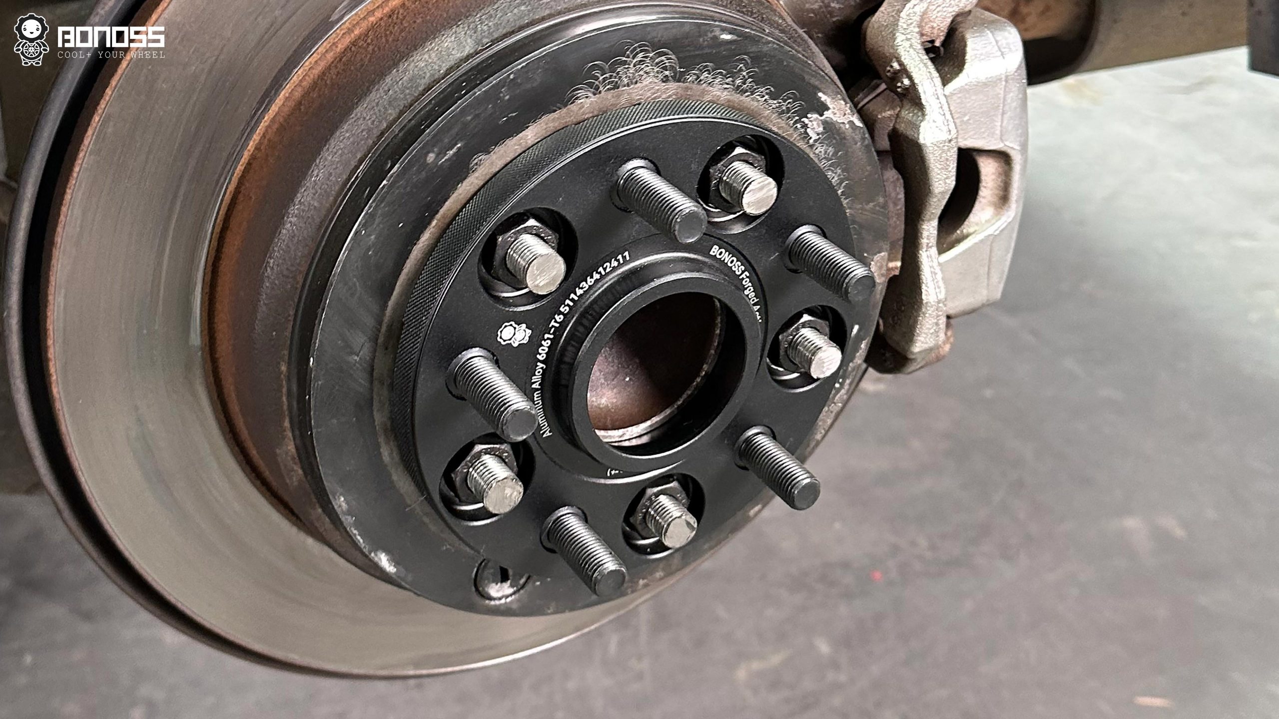 BONOSS Forged Active Cooling 2008 Honda Odyssey Wheel Spacers Front 15mm Rear 15mm Before and After (12)