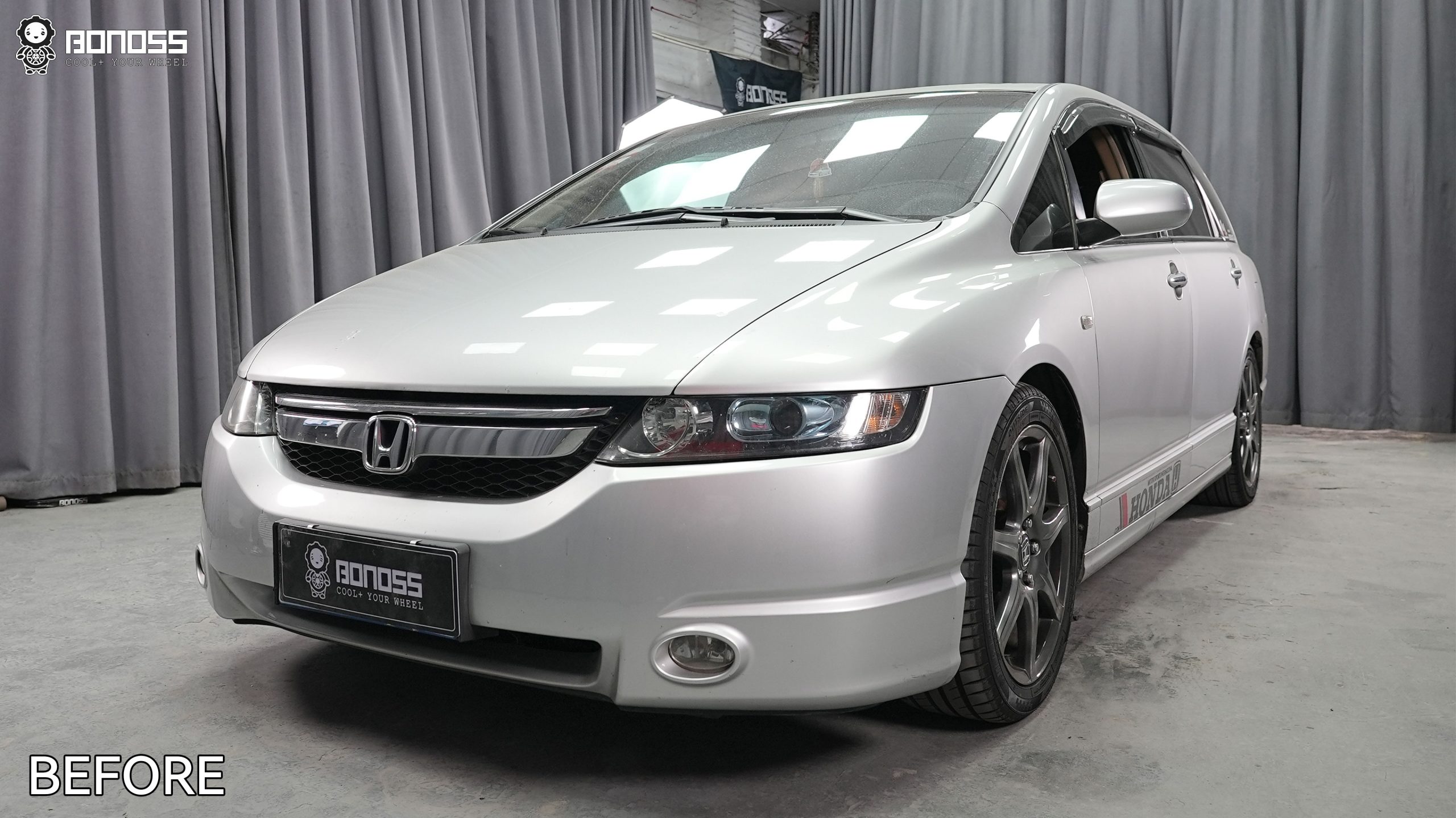 BONOSS Forged Active Cooling 2008 Honda Odyssey Wheel Spacers Front 15mm Rear 15mm Before and After (6)