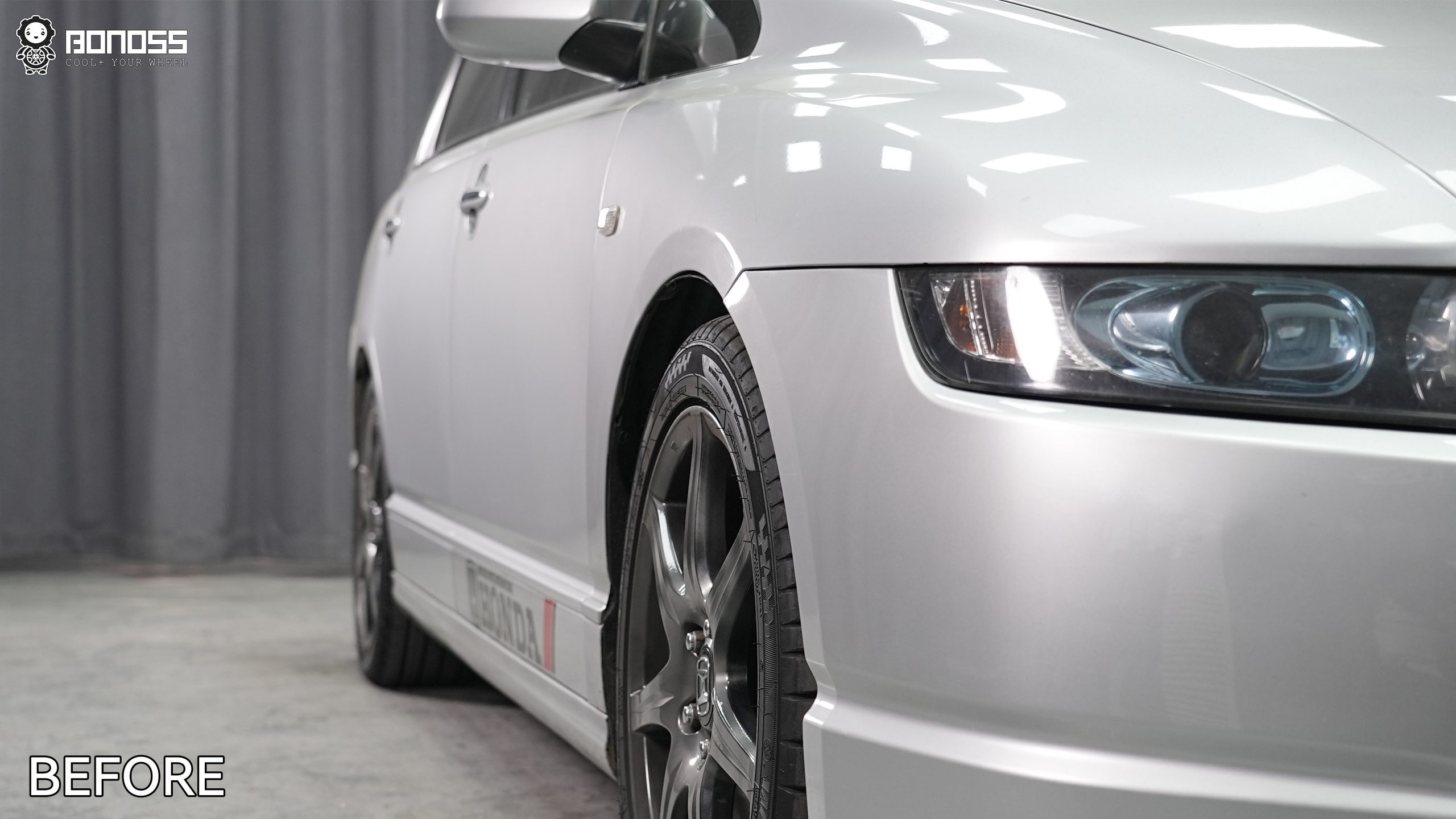 BONOSS Forged Active Cooling 2008 Honda Odyssey Wheel Spacers Front 15mm Rear 15mm Before and After (8)