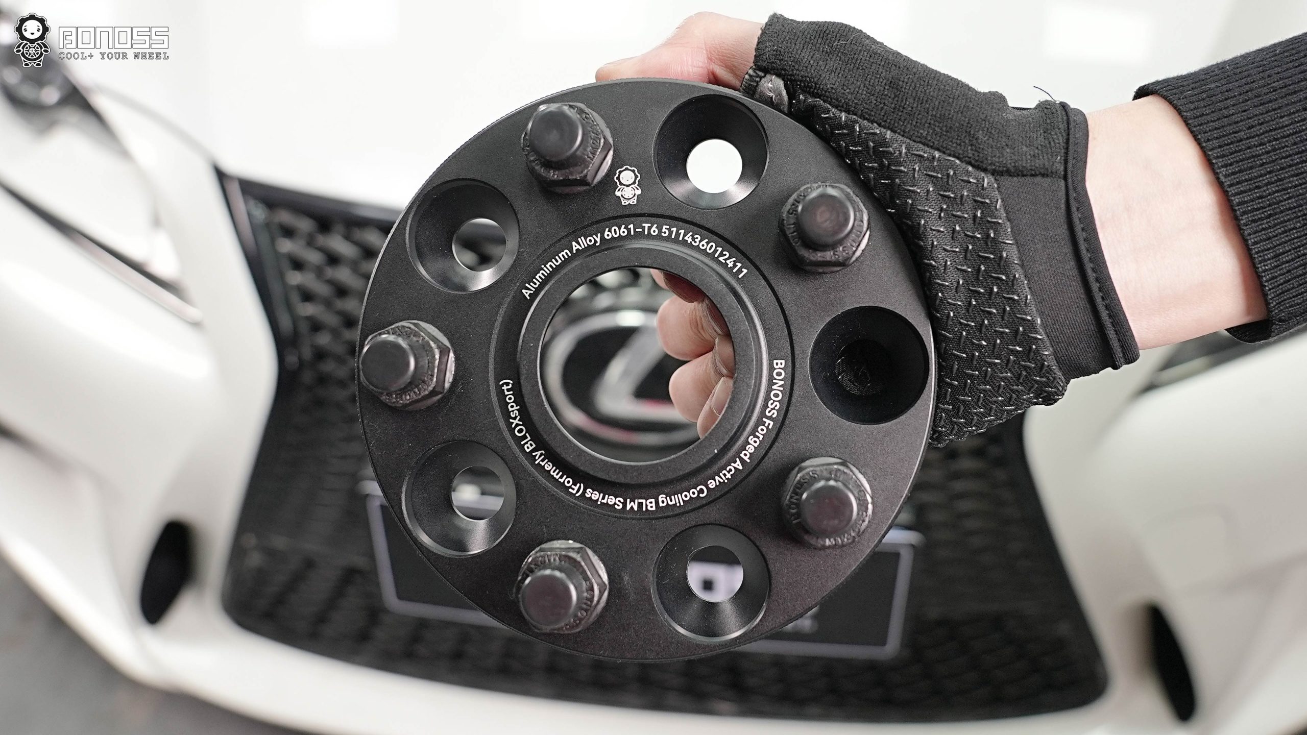 BONOSS Forged Active Cooling 2013 Lexus IS Wheel Spacers Front 20mm Rear 25mm Before and After (1)