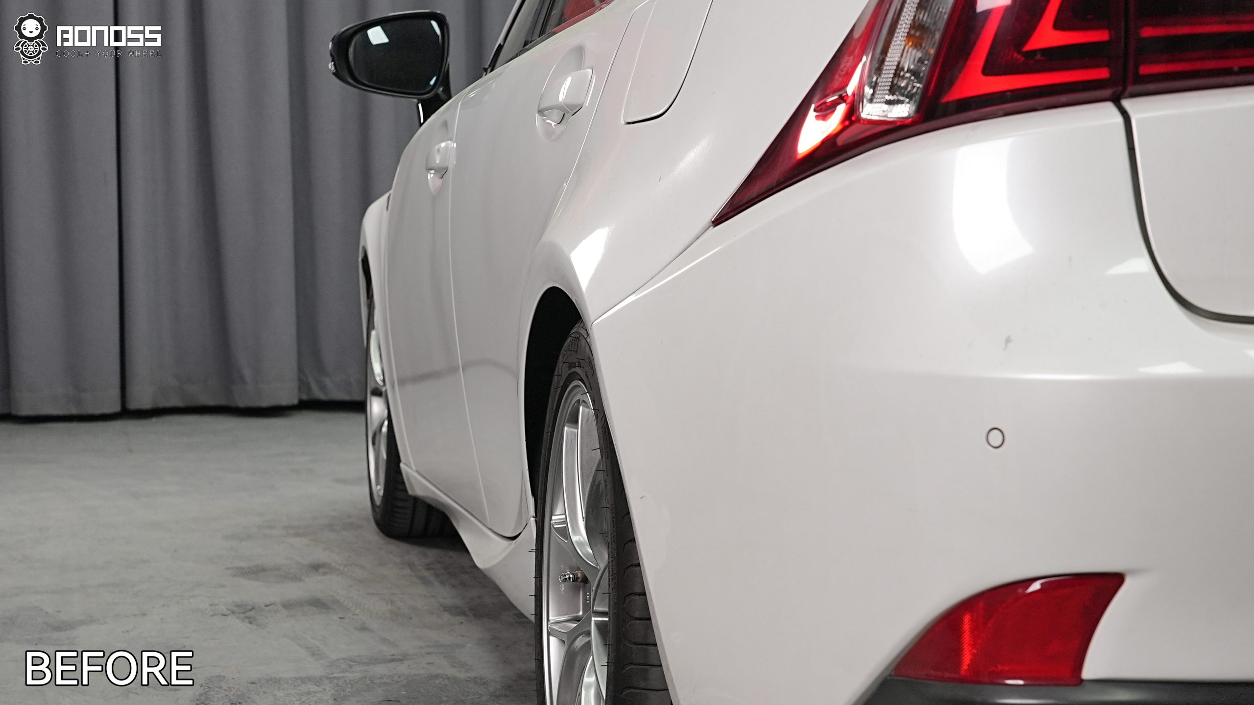 BONOSS Forged Active Cooling 2013 Lexus IS Wheel Spacers Front 20mm Rear 25mm Before and After (12)