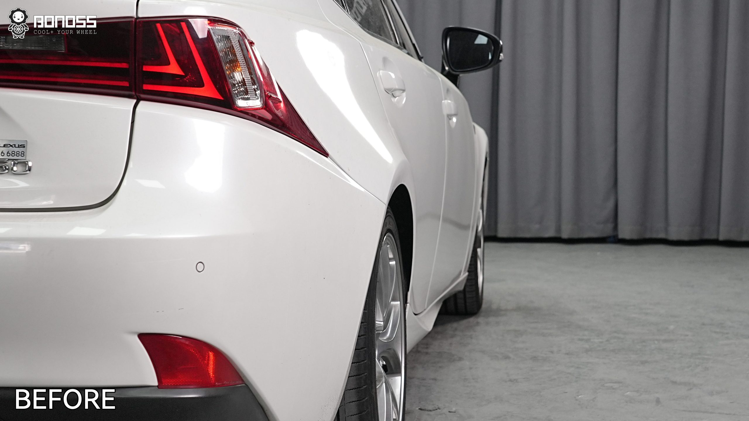 BONOSS Forged Active Cooling 2013 Lexus IS Wheel Spacers Front 20mm Rear 25mm Before and After (13)