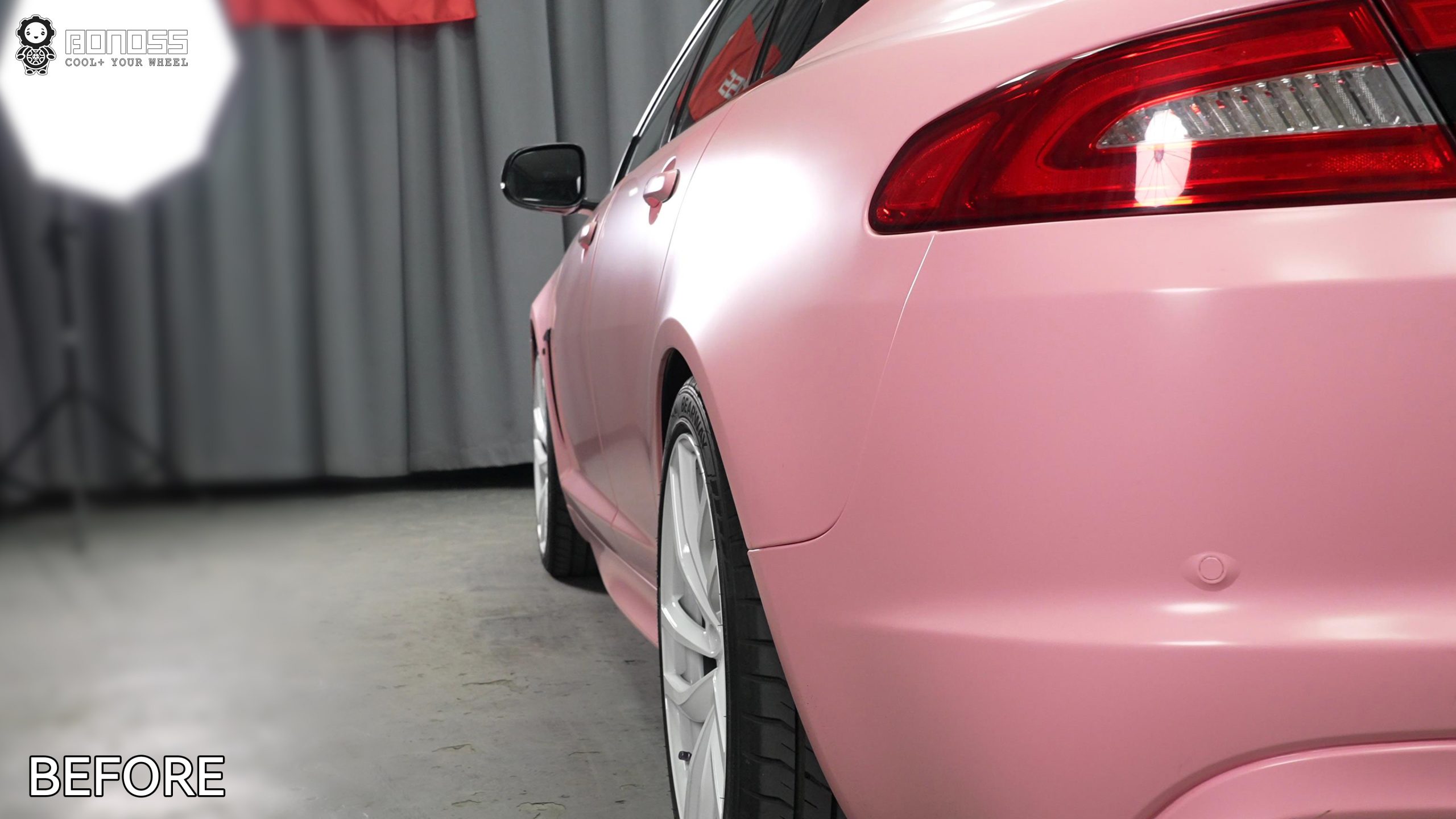 BONOSS Forged Active Cooling 2014 Jaguar XF Wheel Spacers Front 15mm Rear 15mm Before and After (10)