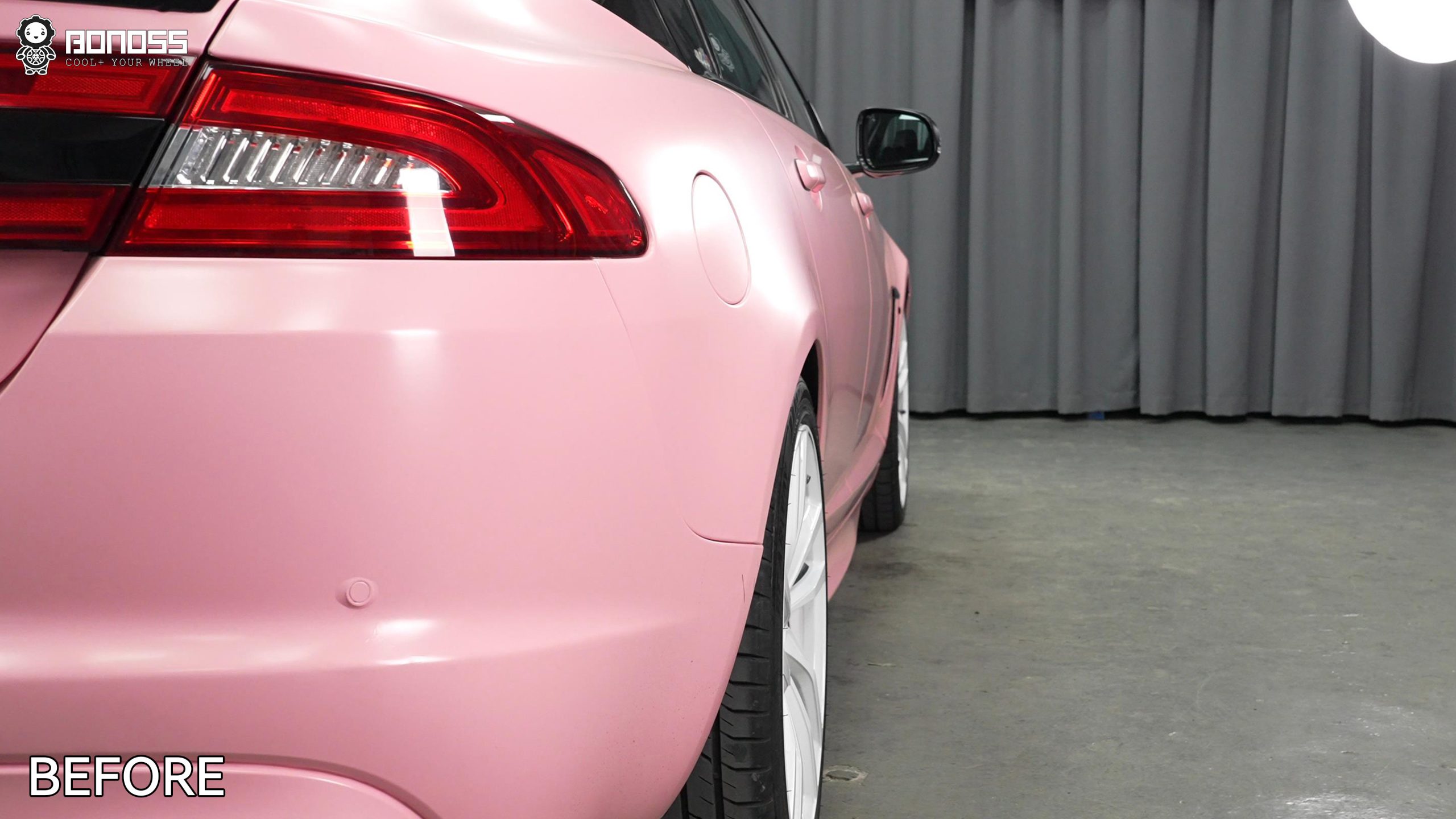 BONOSS Forged Active Cooling 2014 Jaguar XF Wheel Spacers Front 15mm Rear 15mm Before and After (11)