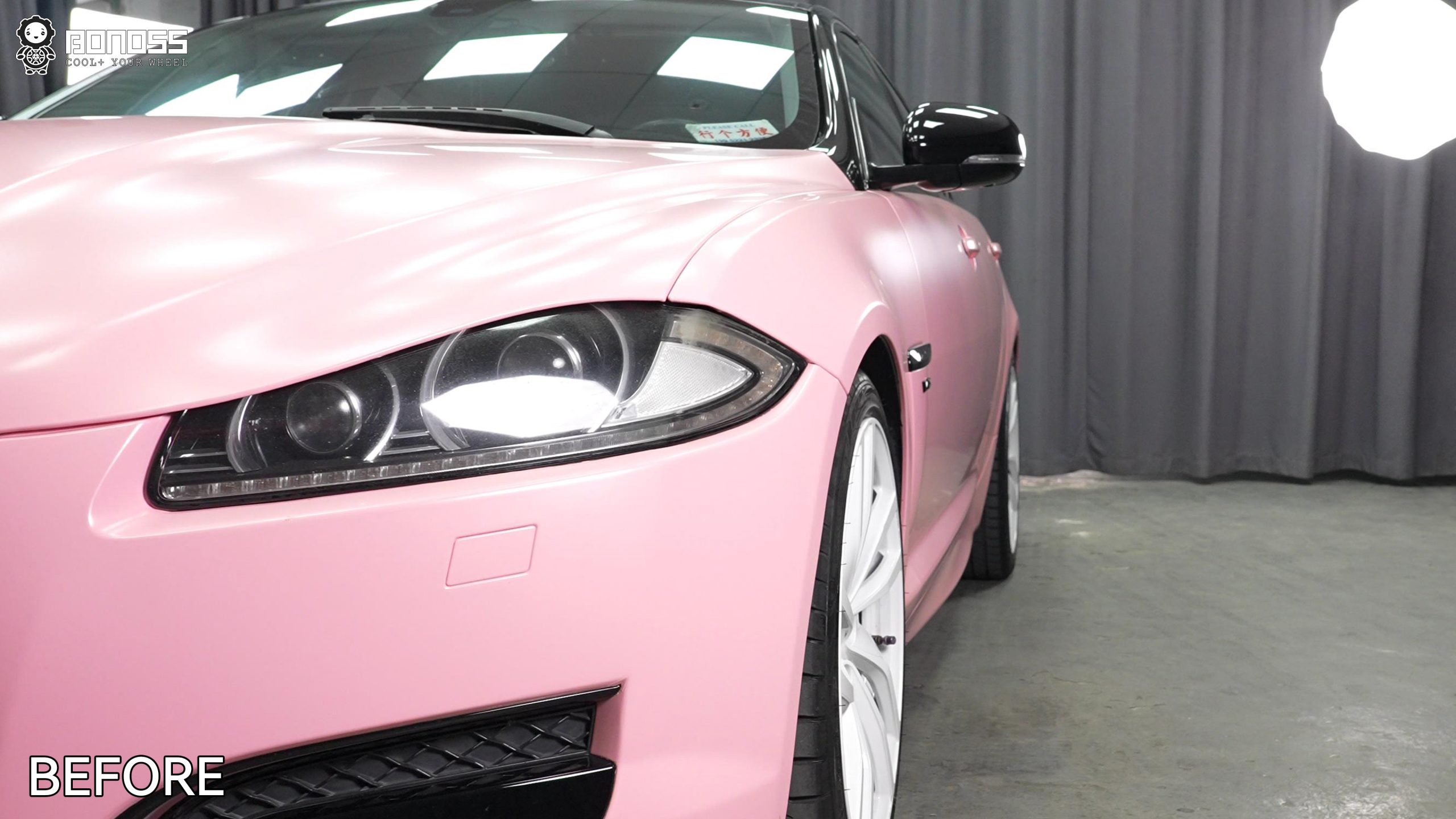 BONOSS Forged Active Cooling 2014 Jaguar XF Wheel Spacers Front 15mm Rear 15mm Before and After (8)