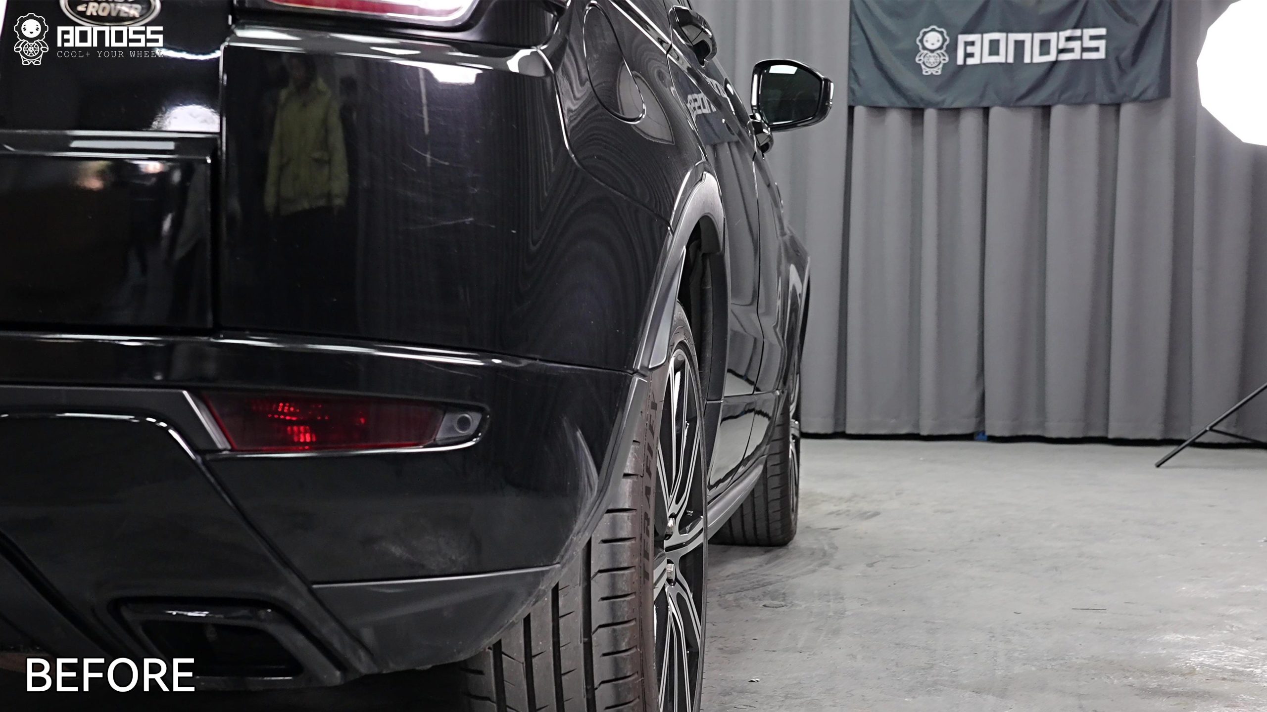 BONOSS Forged Active Cooling 2015 Land Rover Range Rover Evoque Wheel Spacers Front 25mm Rear 30mm Before and After (11)