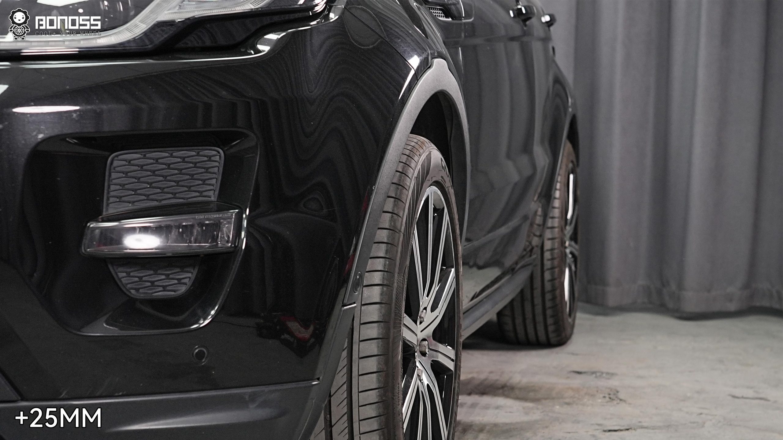 BONOSS Forged Active Cooling 2015 Land Rover Range Rover Evoque Wheel Spacers Front 25mm Rear 30mm Before and After (3)