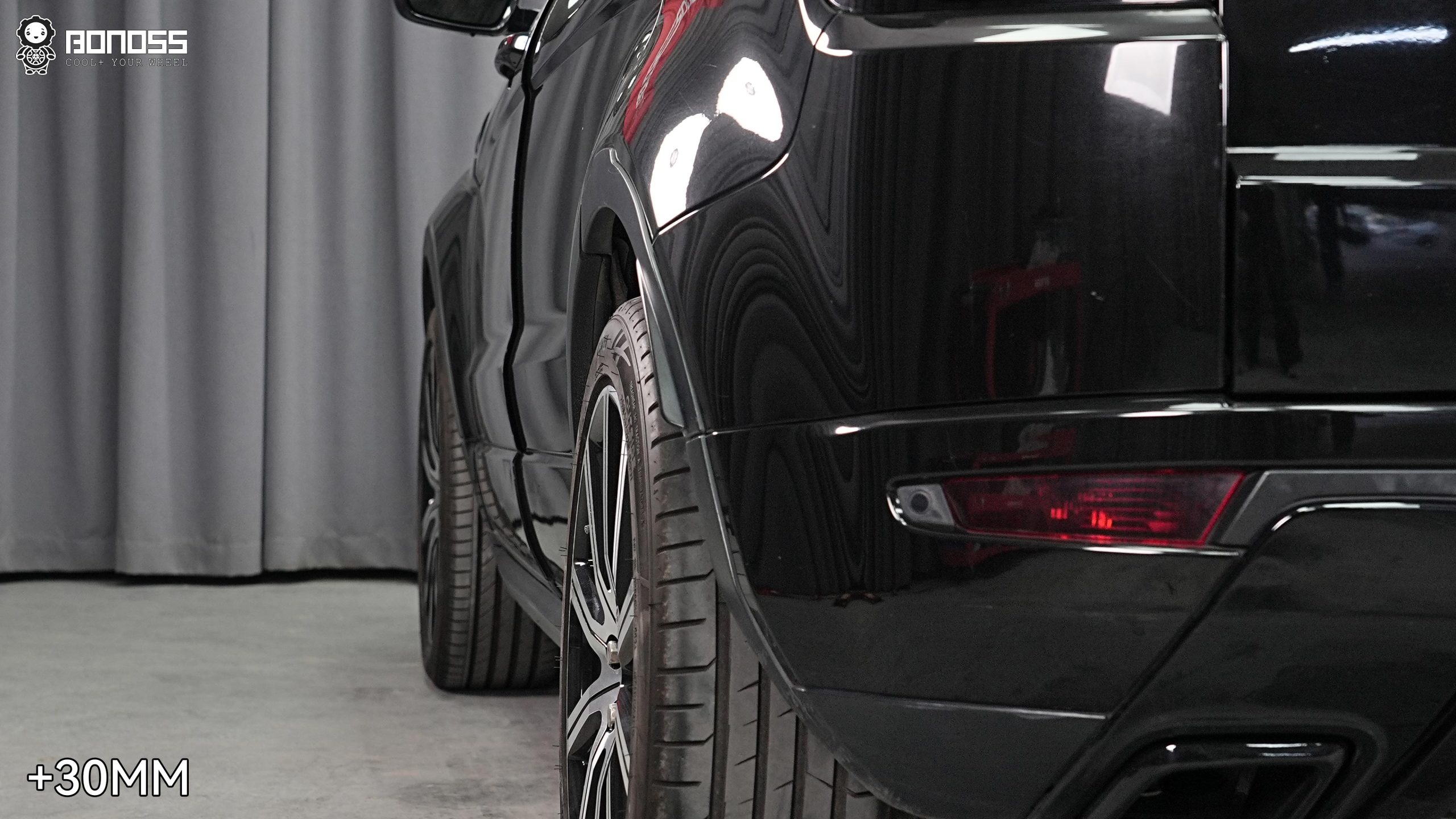 BONOSS Forged Active Cooling 2015 Land Rover Range Rover Evoque Wheel Spacers Front 25mm Rear 30mm Before and After (5)