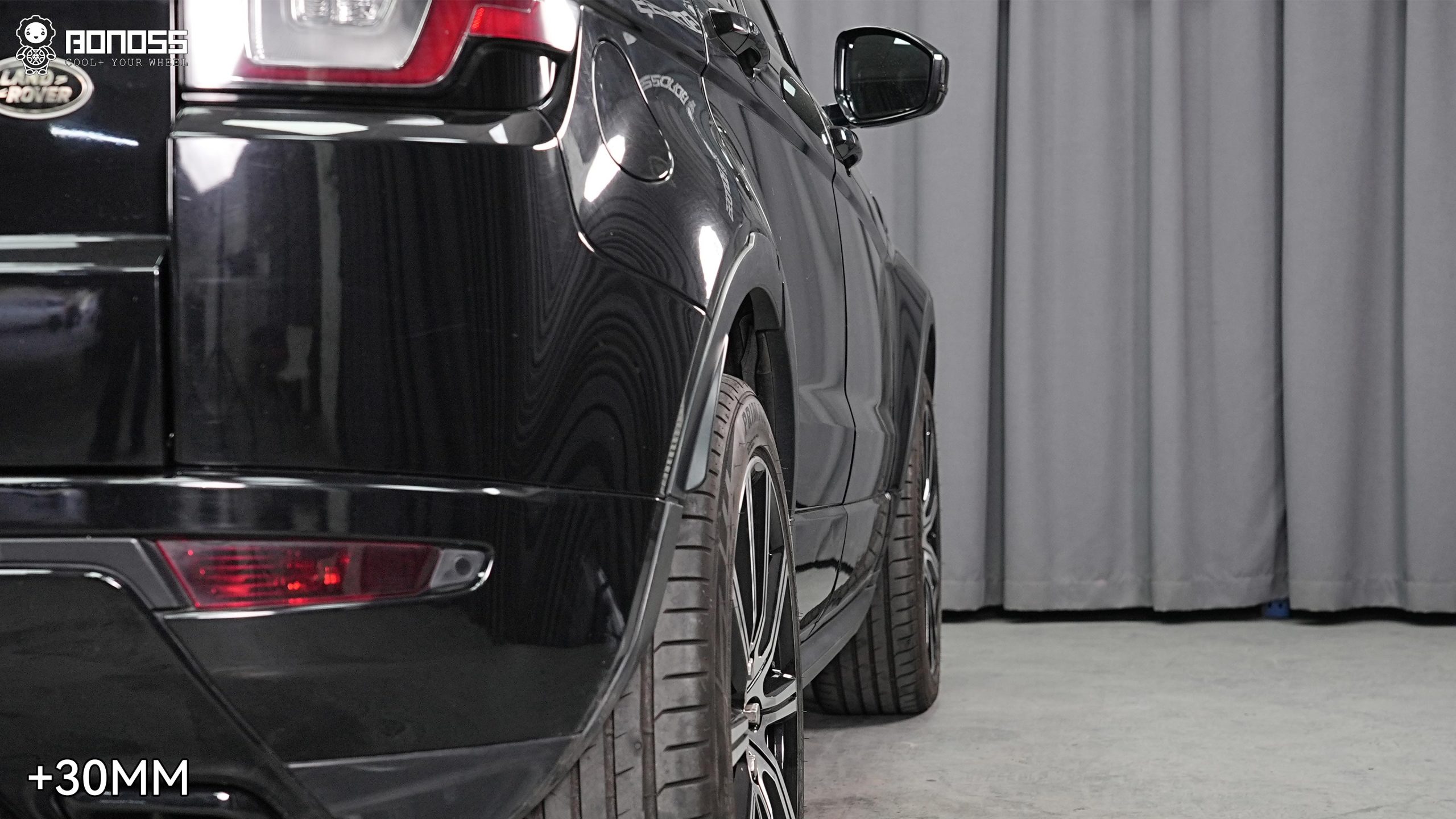 BONOSS Forged Active Cooling 2015 Land Rover Range Rover Evoque Wheel Spacers Front 25mm Rear 30mm Before and After (6)