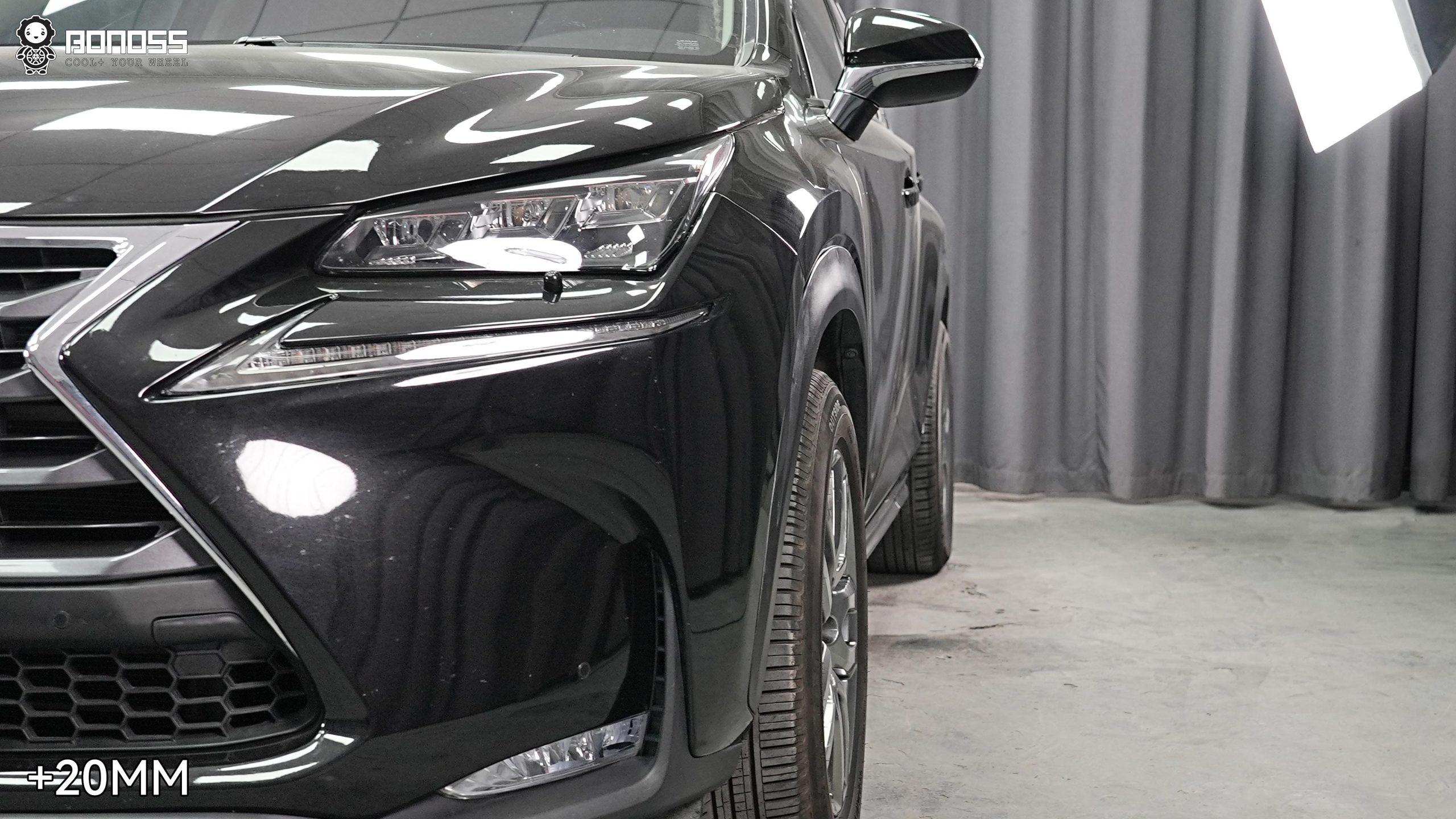 BONOSS Forged Active Cooling 2015 Lexus NX Wheel Spacers Front 20mm Rear 30mm Before and After (3)