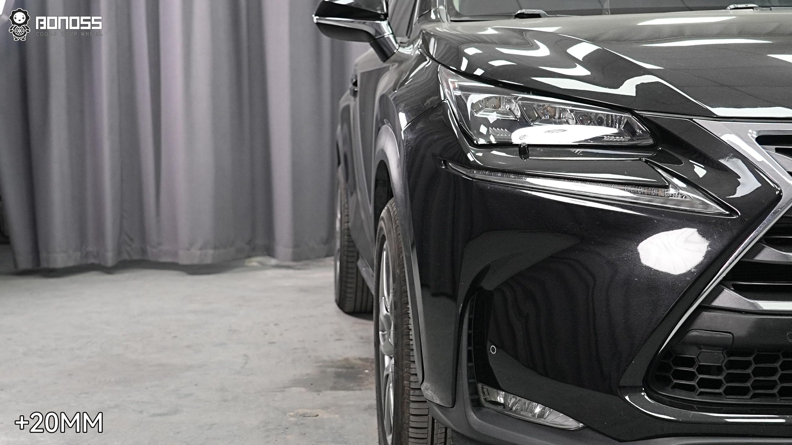 BONOSS Forged Active Cooling 2015 Lexus NX Wheel Spacers Front 20mm Rear 30mm Before and After (4)