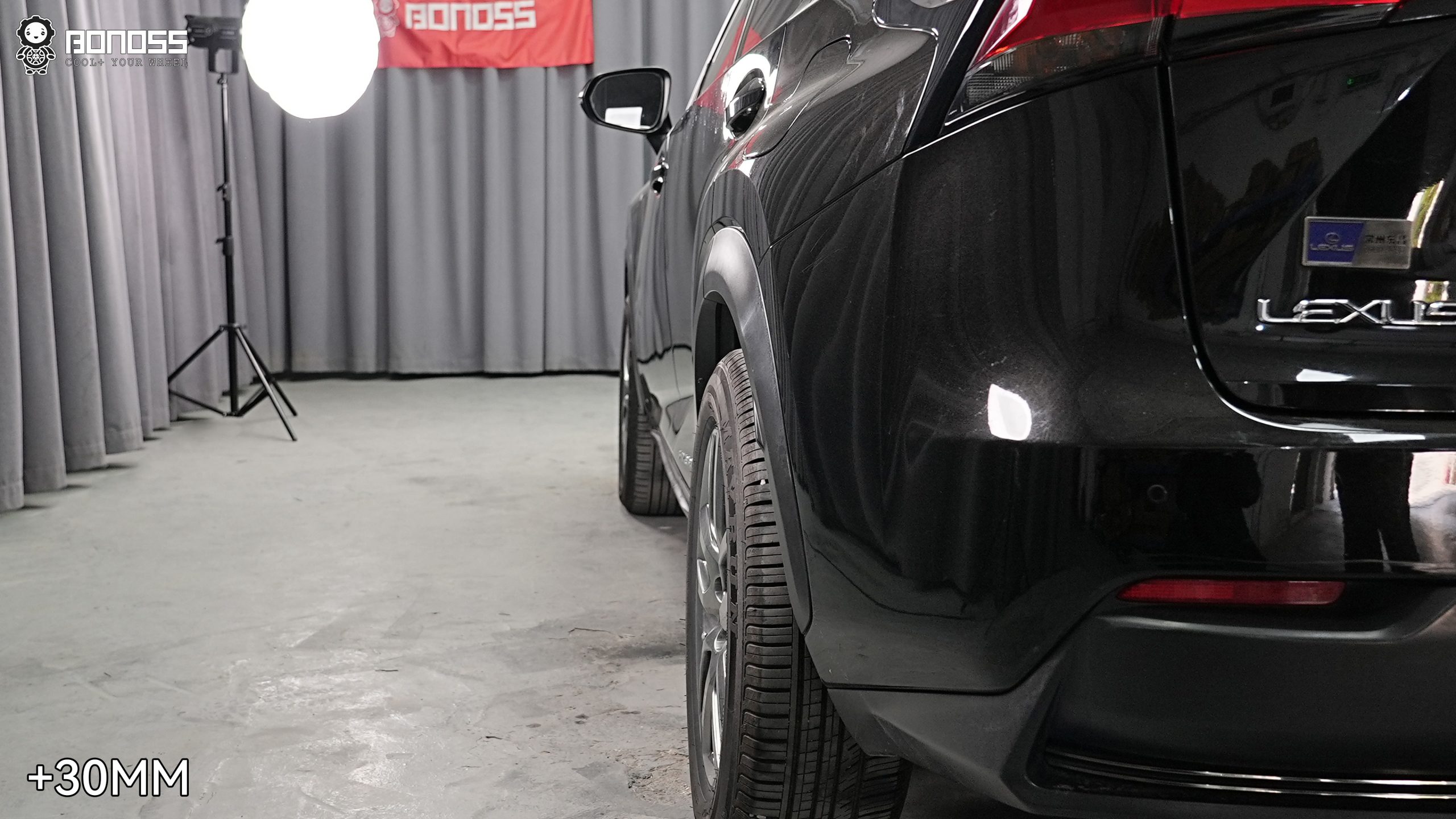 BONOSS Forged Active Cooling 2015 Lexus NX Wheel Spacers Front 20mm Rear 30mm Before and After (5)