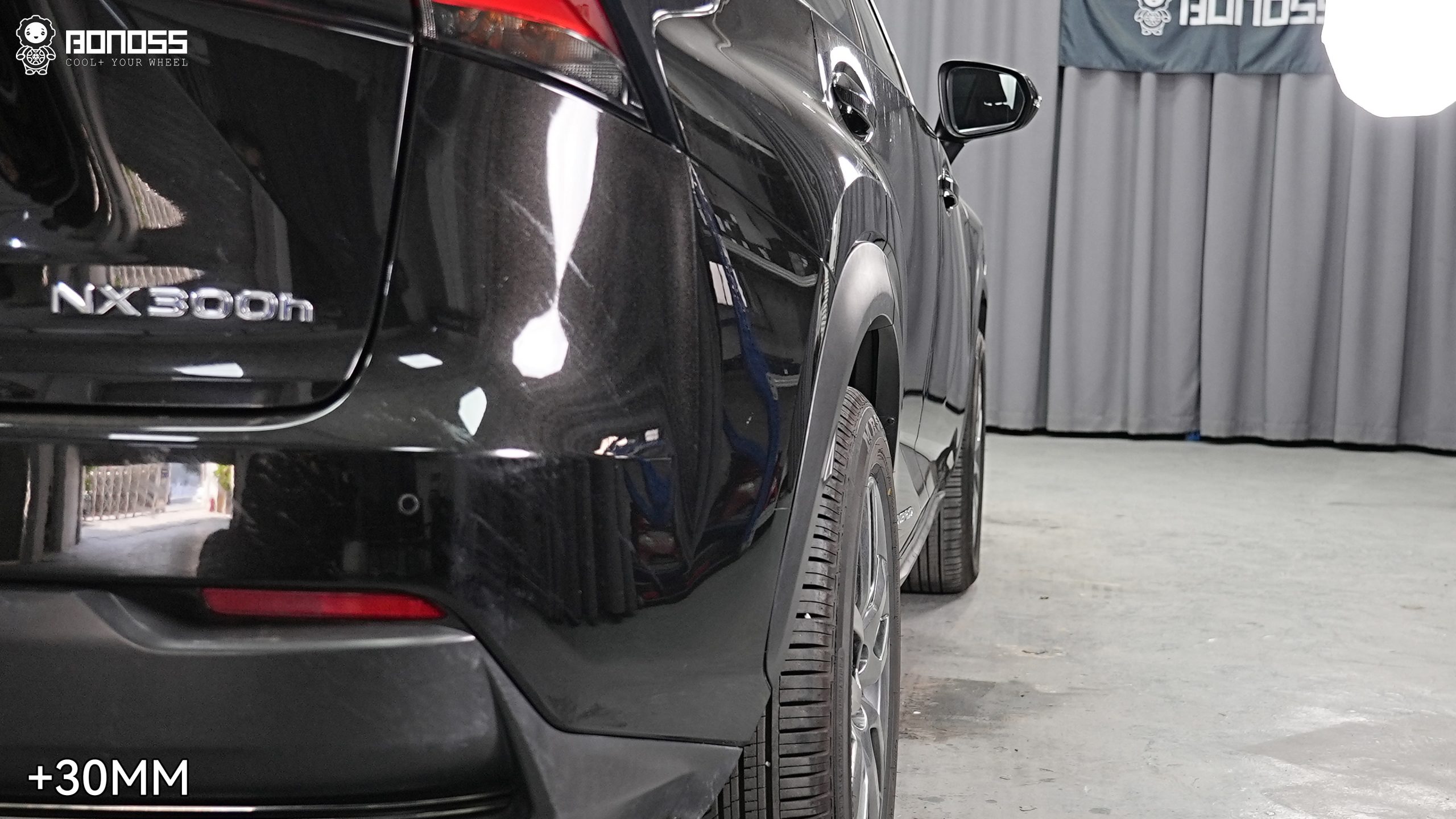 BONOSS Forged Active Cooling 2015 Lexus NX Wheel Spacers Front 20mm Rear 30mm Before and After (6)