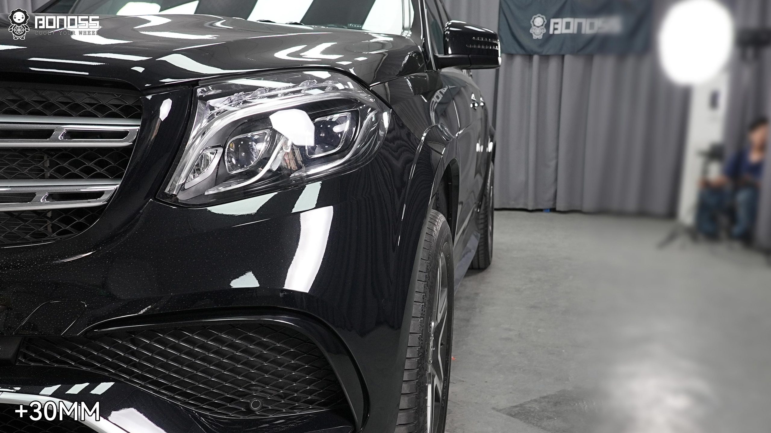 BONOSS Forged Active Cooling 2015 Mercedes-Benz GL450 Wheel Spacers Front 30mm Rear 35mm Before and After (3)