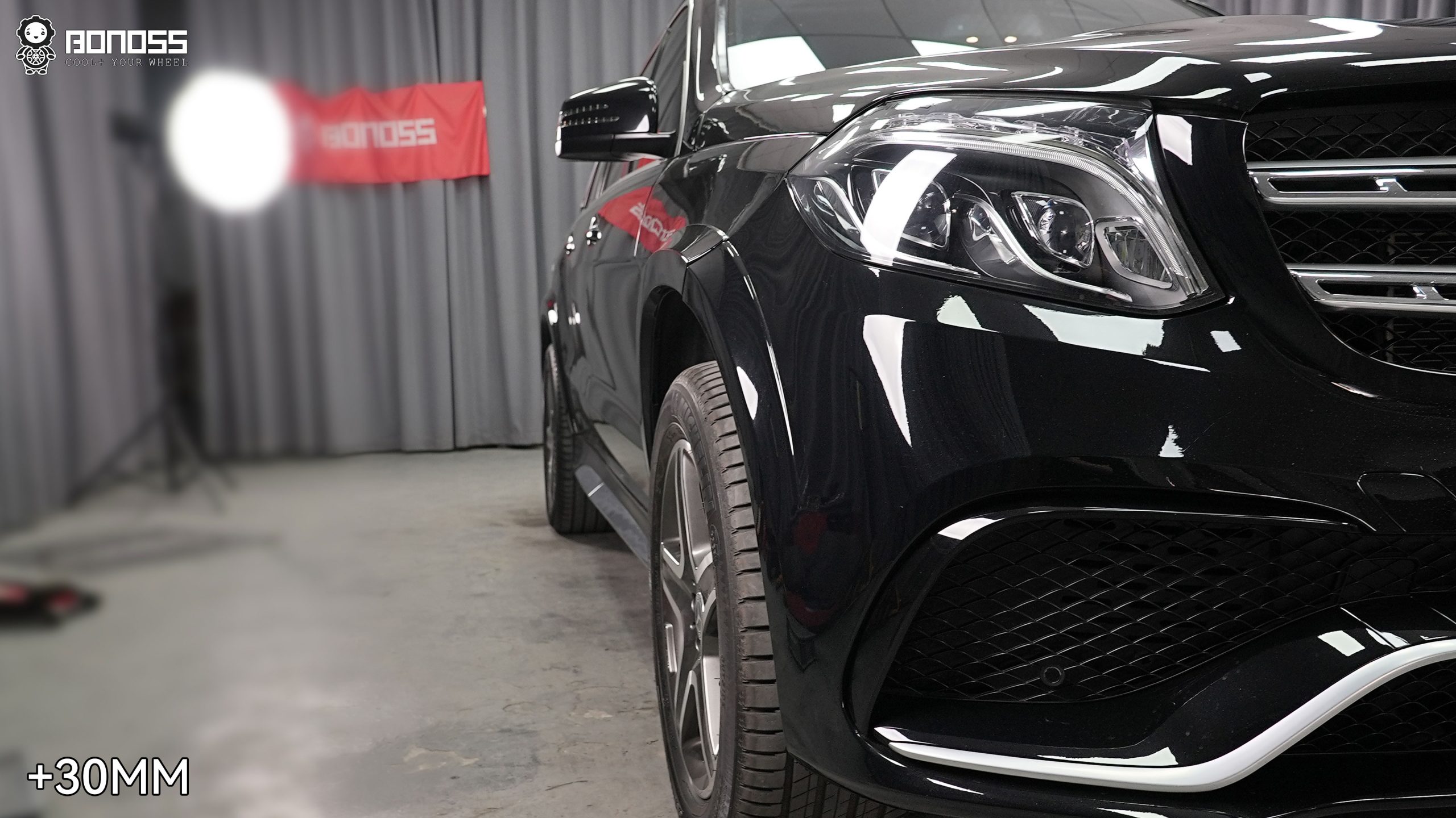 BONOSS Forged Active Cooling 2015 Mercedes-Benz GL450 Wheel Spacers Front 30mm Rear 35mm Before and After (4)