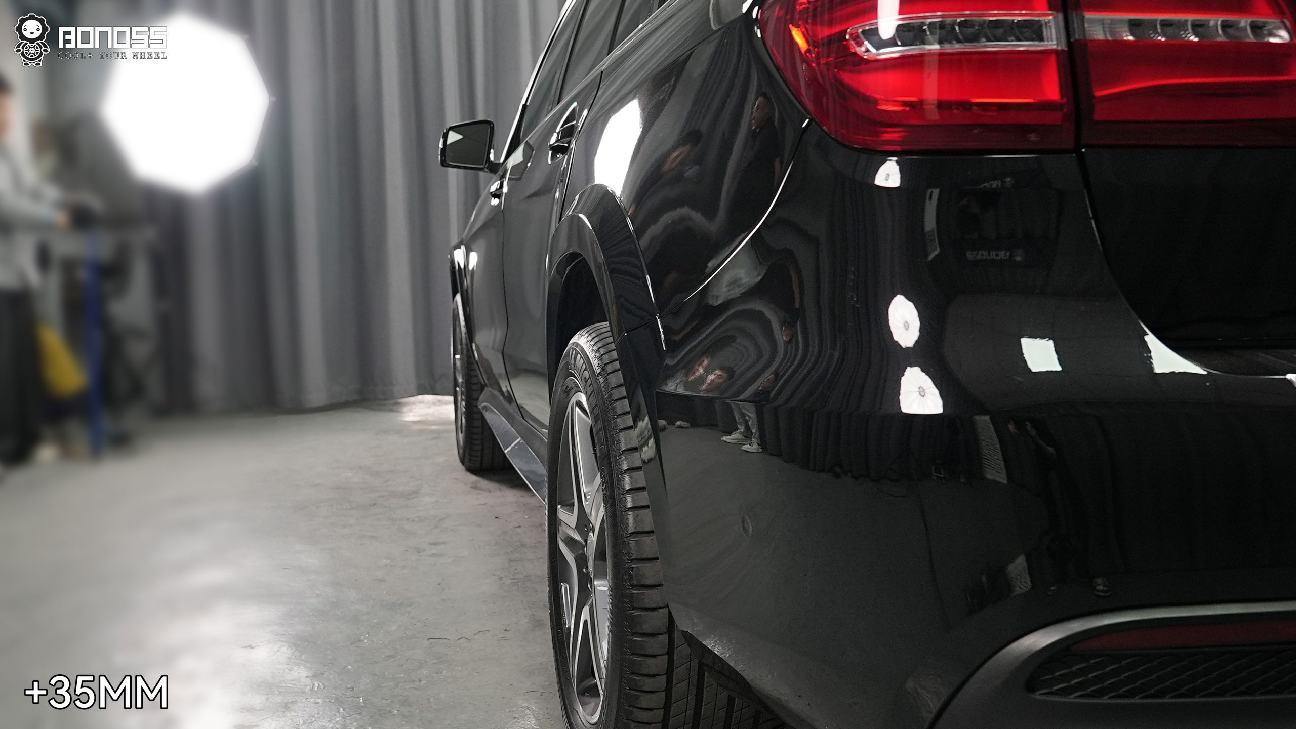 BONOSS Forged Active Cooling 2015 Mercedes-Benz GL450 Wheel Spacers Front 30mm Rear 35mm Before and After (5)