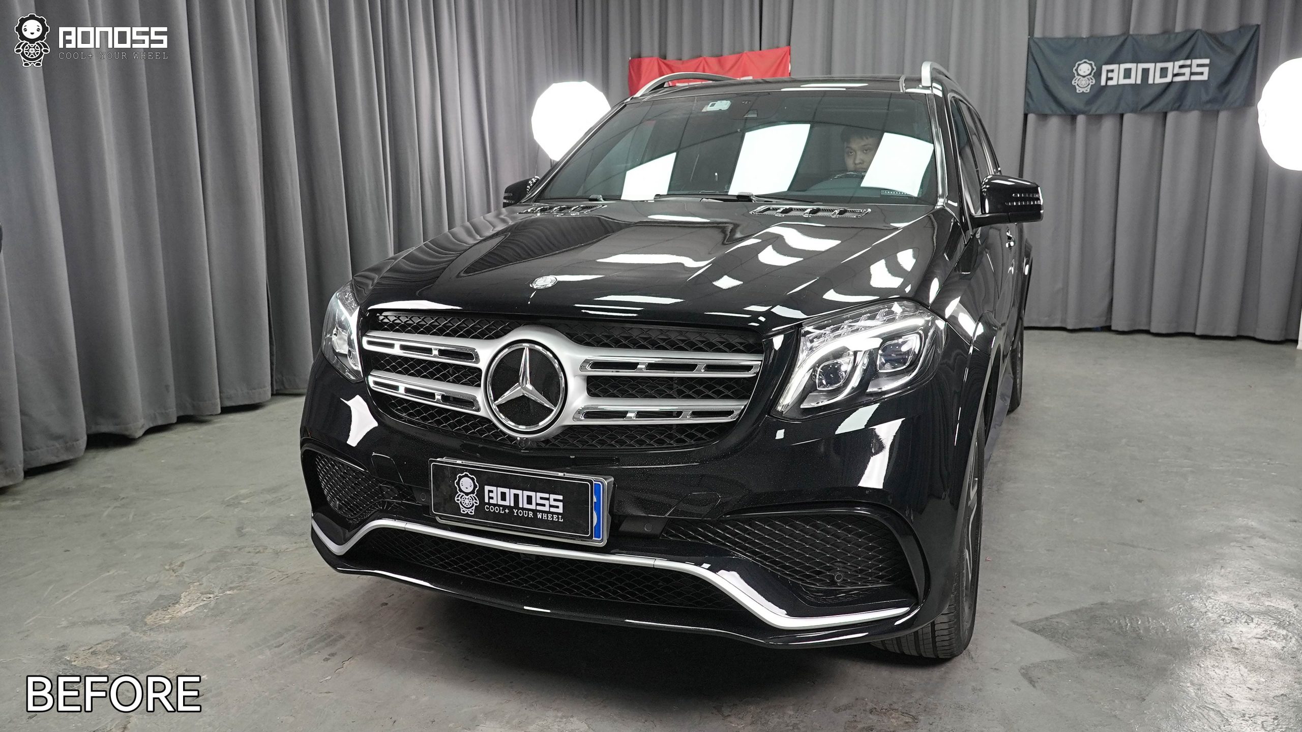 BONOSS Forged Active Cooling 2015 Mercedes-Benz GL450 Wheel Spacers Front 30mm Rear 35mm Before and After (7)