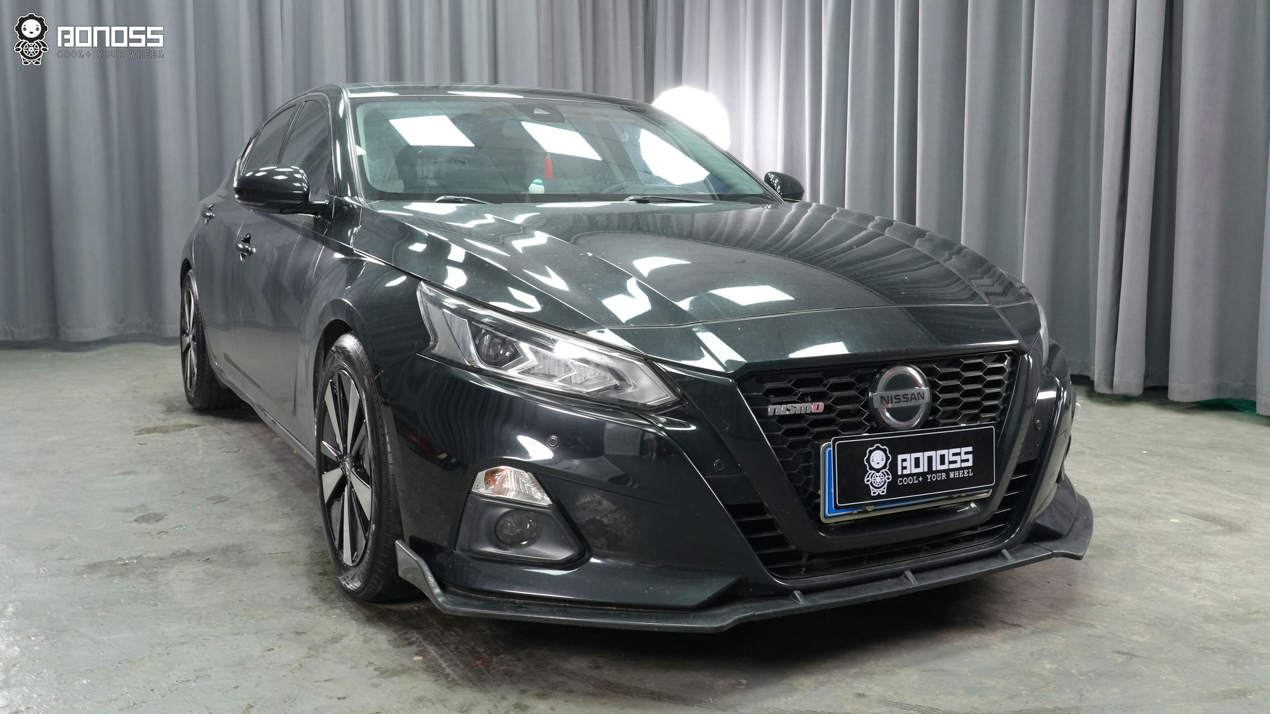 BONOSS Forged Active Cooling 2019 Nissan Altima Wheel Spacers Front 15mm Rear 20mm Before and After (2)